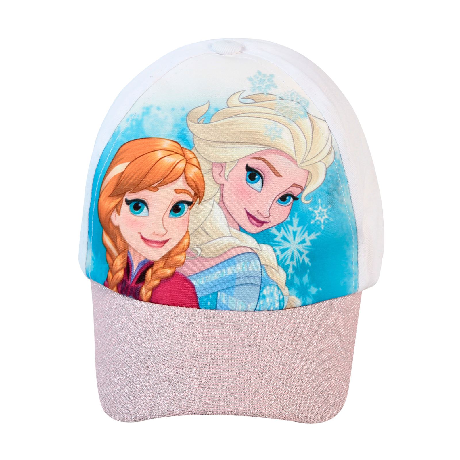 Frozen Kız Çocuk Şapka 4-8 Yaş Beyaz