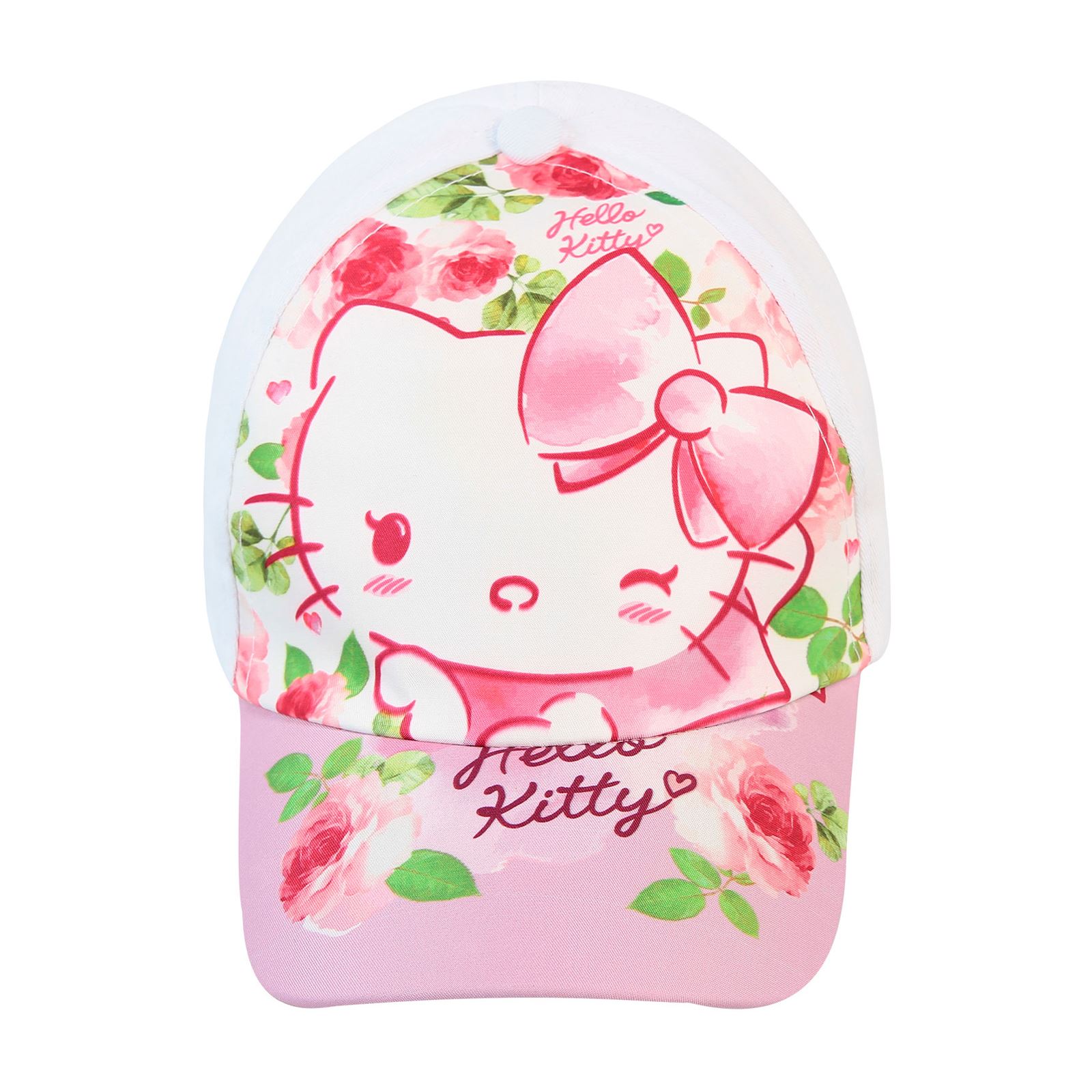 Hello Kitty Kız Çocuk Şapka 4-8 Yaş Beyaz