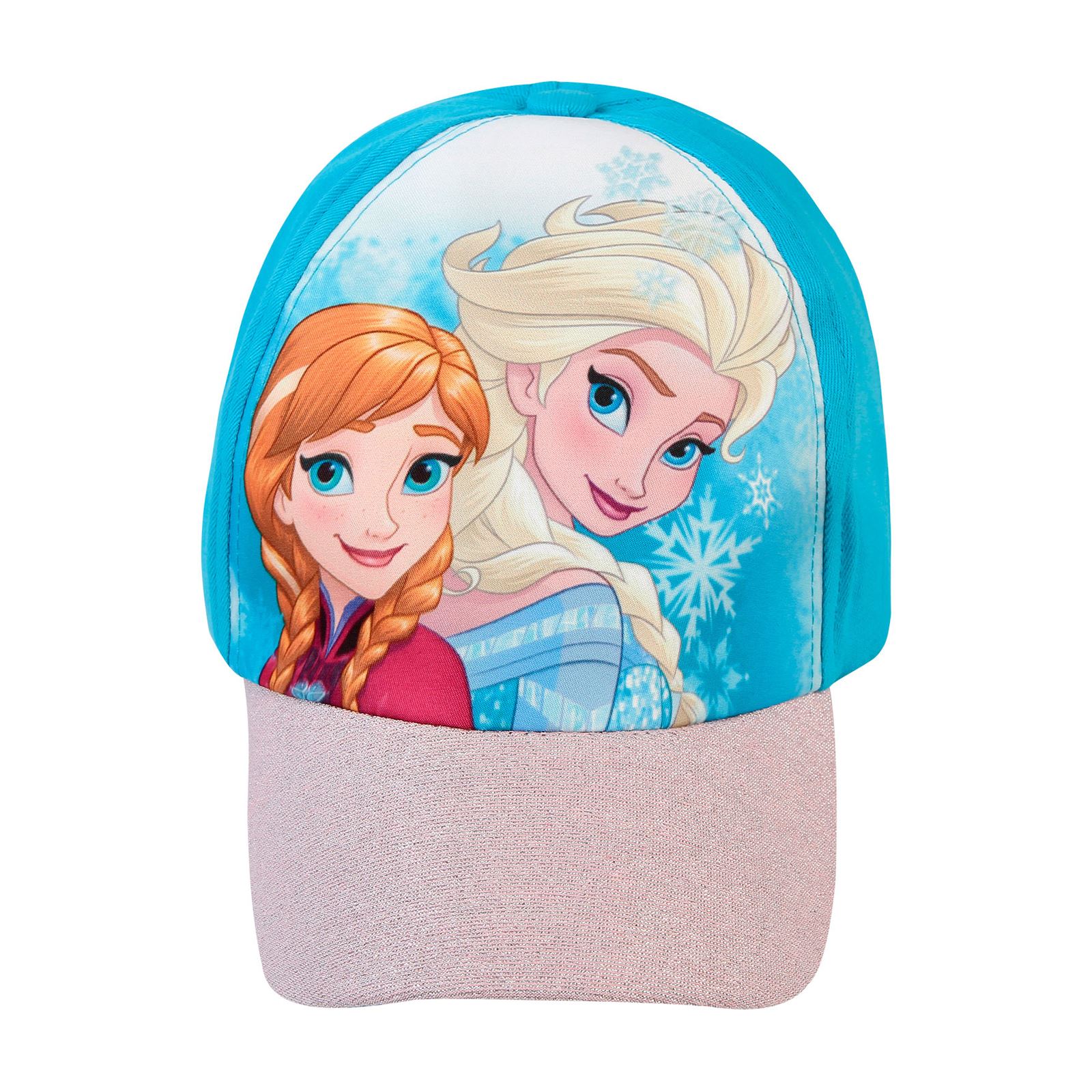 Frozen Kız Çocuk Şapka 4-8 Yaş Mavi