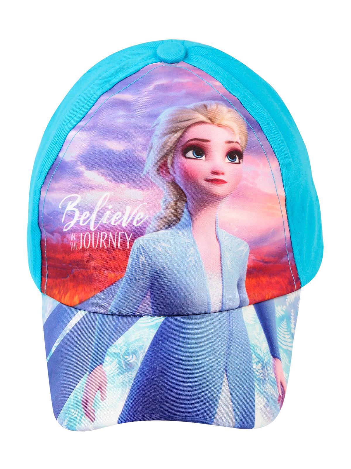 Frozen Kız Çocuk Şapka 4-8 Yaş Mavi