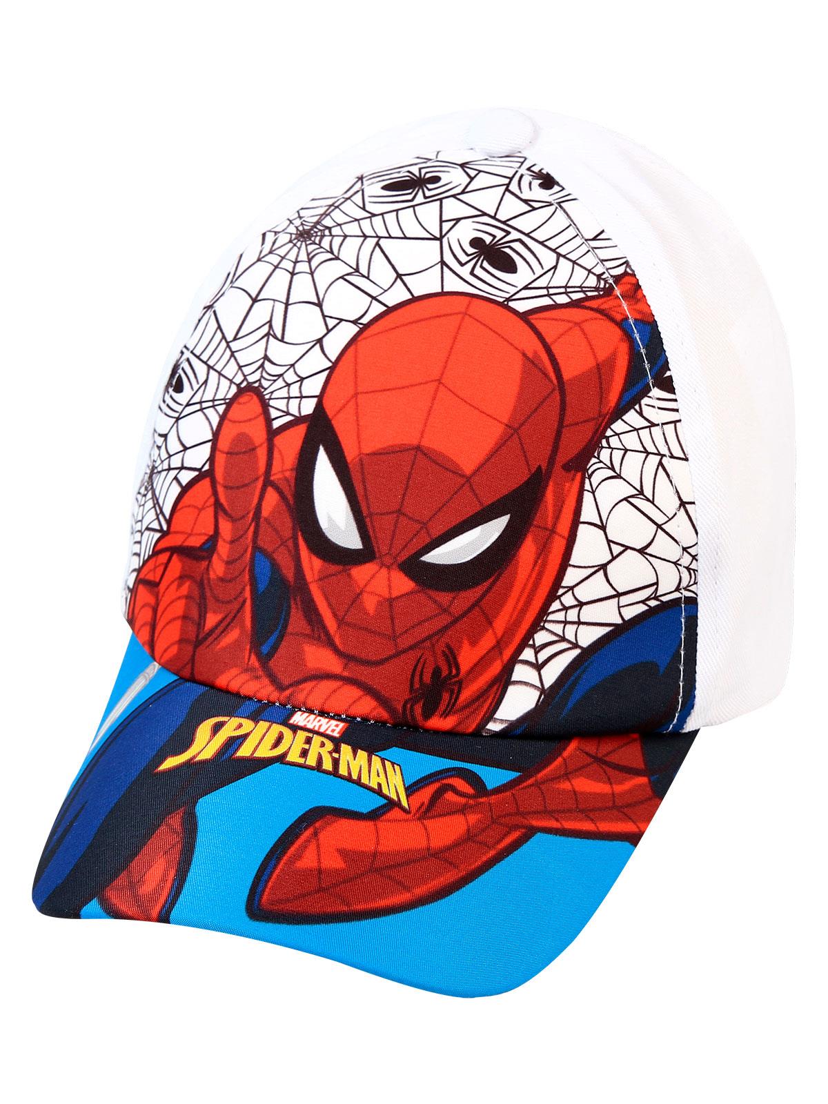 Spiderman Erkek Çocuk Şapka 4-8 Yaş Beyaz