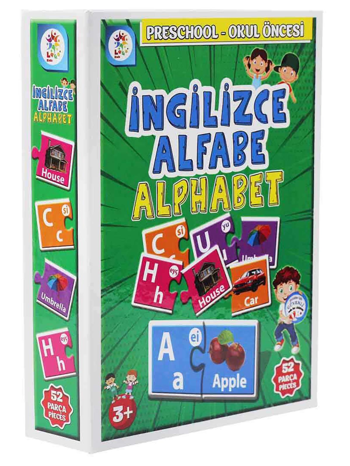 Laço Games İngilizce Alfabe (Alphabet) Okul Öncesi Eğitim Seti 52 Parça