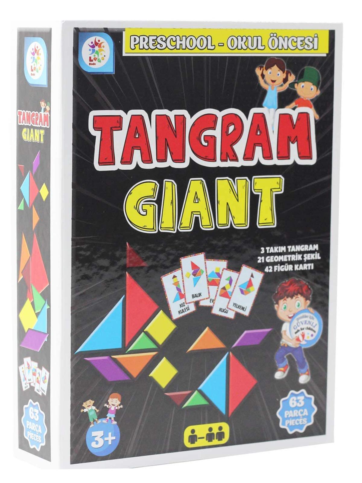 Laço Games Tangram Giant Okul Öncesi Eğitim Seti 63 Parça