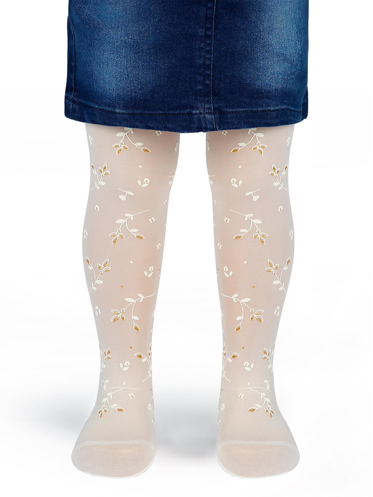 Bella Calze Kız Çocuk Külotlu Çorap 2-11 Yaş Ekru