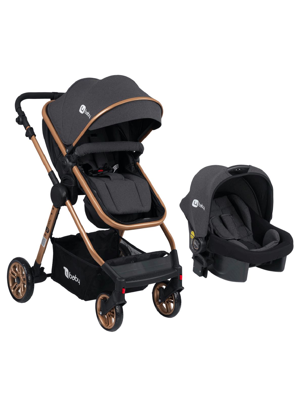 4 Baby Comfort Gold Travel Sistem Bebek Arabası Antrasit