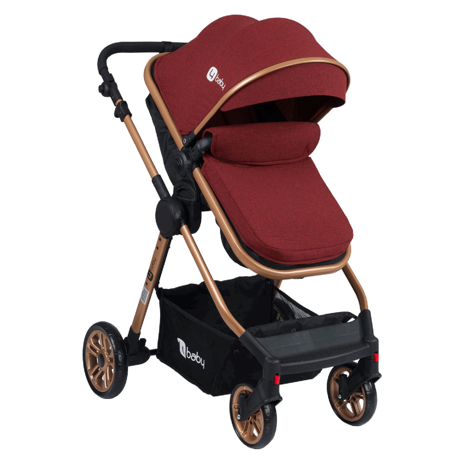 4 Baby Comfort Gold Travel Sistem Bebek Arabası  Bordo