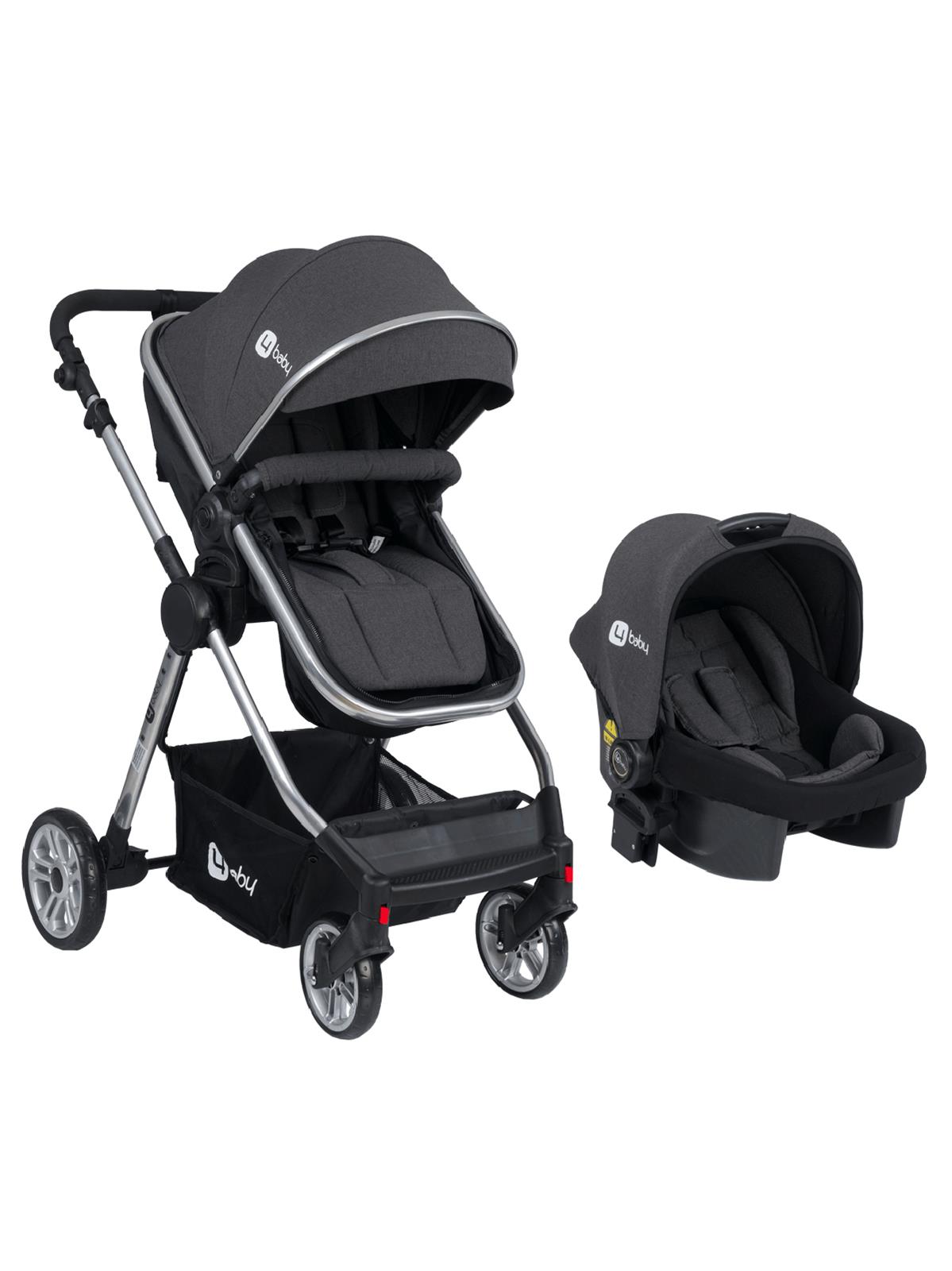 4 Baby Comfort Travel Sistem Bebek Arabası Gri
