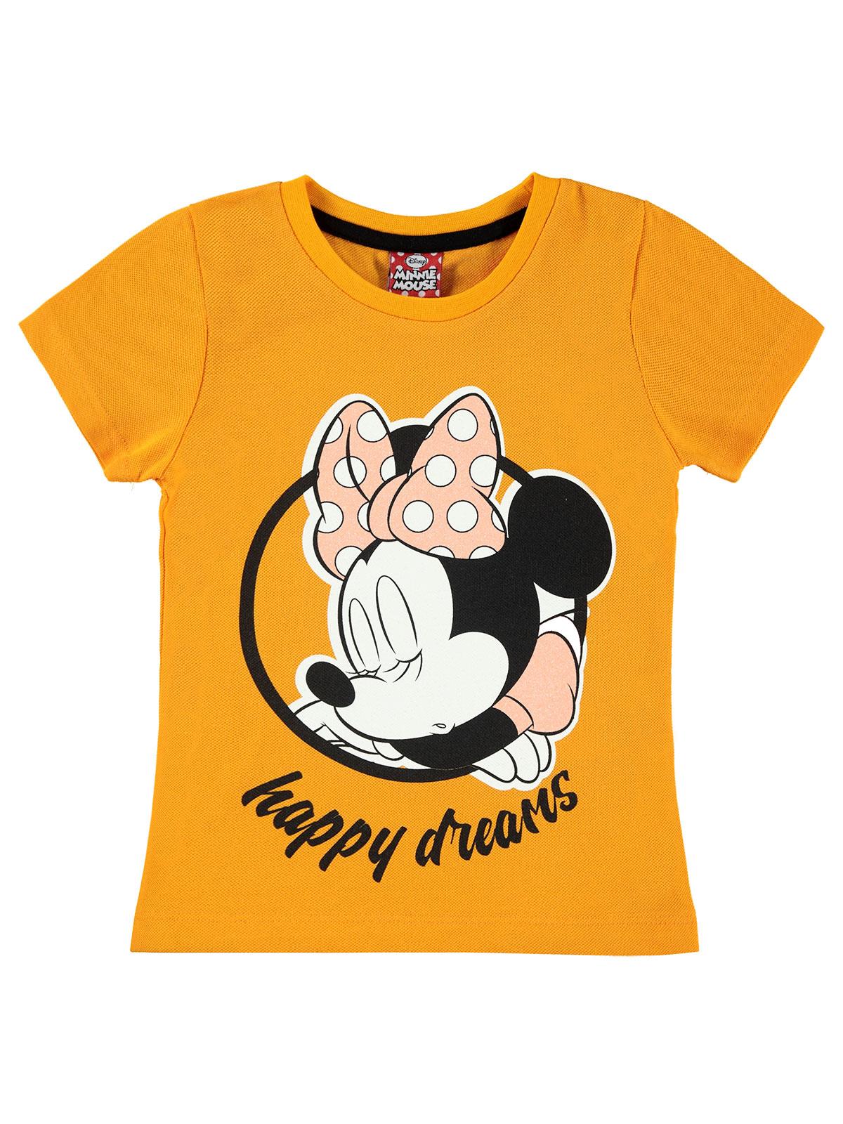 Minnie Mouse Kız Çocuk Tişört 2-7 Yaş Sarı
