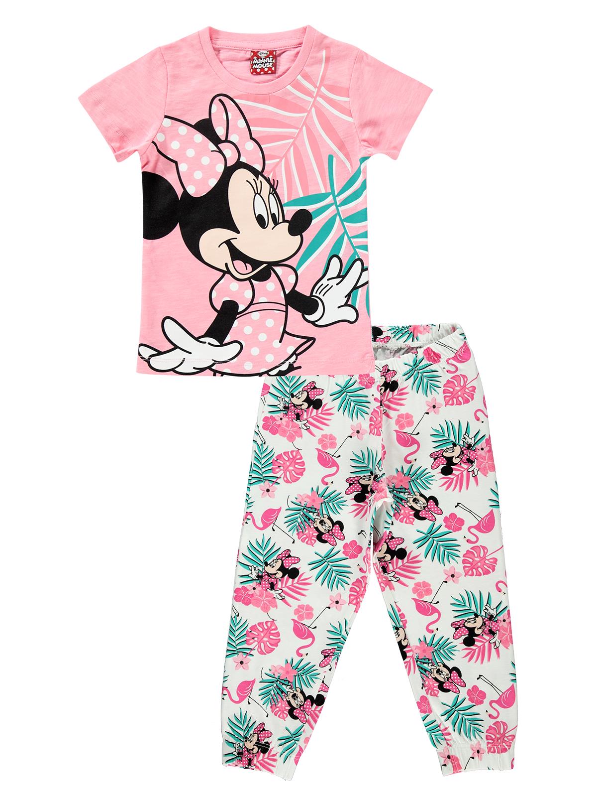 Minnie Mouse Kız Çocuk Pijama Takımı 2-8 Yaş Pembe
