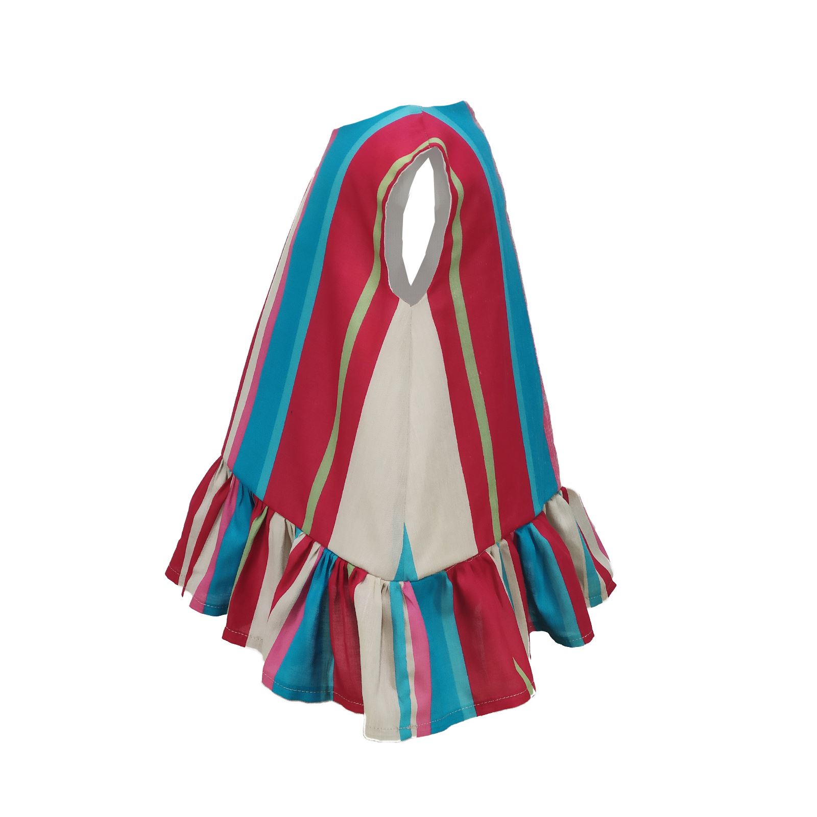 Shecco Babba Kız Çocuk Eteği Fırfırlı Astarlı Elbise 1-8 Yaş