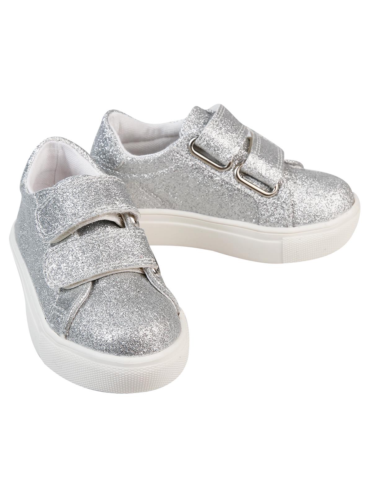 Civil Kız Çocuk Spor Ayakkabı 22-30 Numara Gümüş