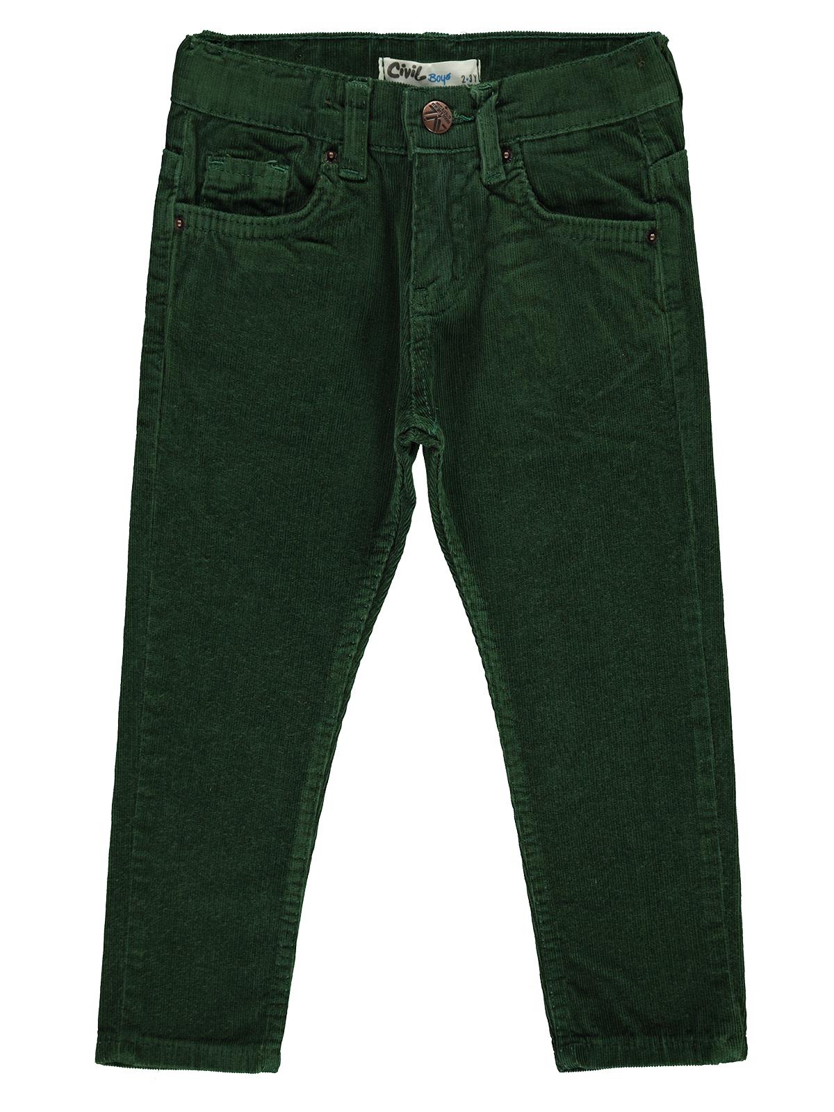 Civil Boys Erkek Çocuk Kadife Pantolon 2-5 Yaş Yeşil