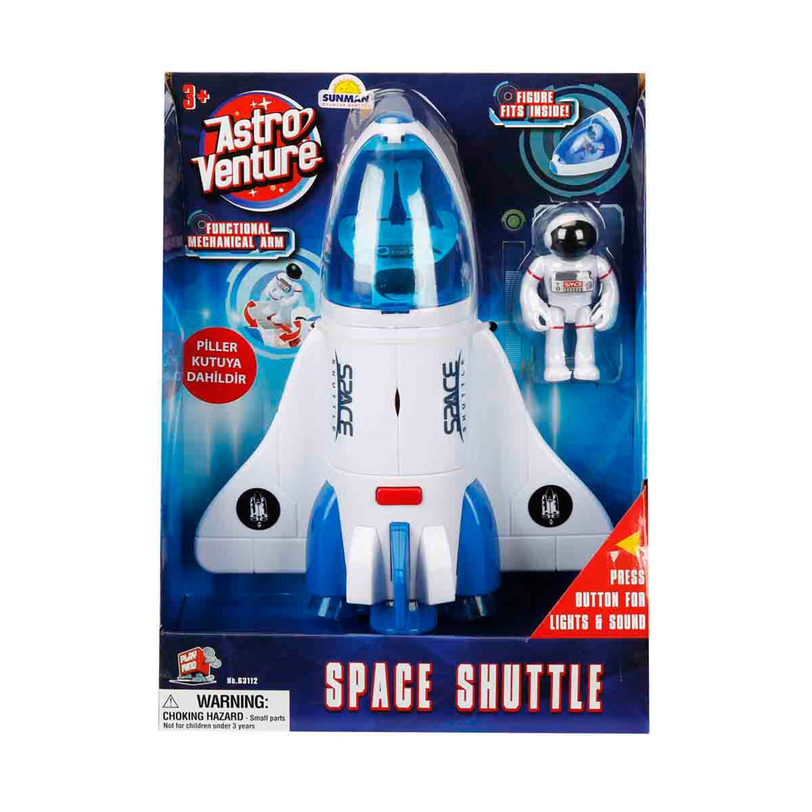 Playmid Astro Venture Sesli Ve Işıklı Uzay Mekiği Beyaz