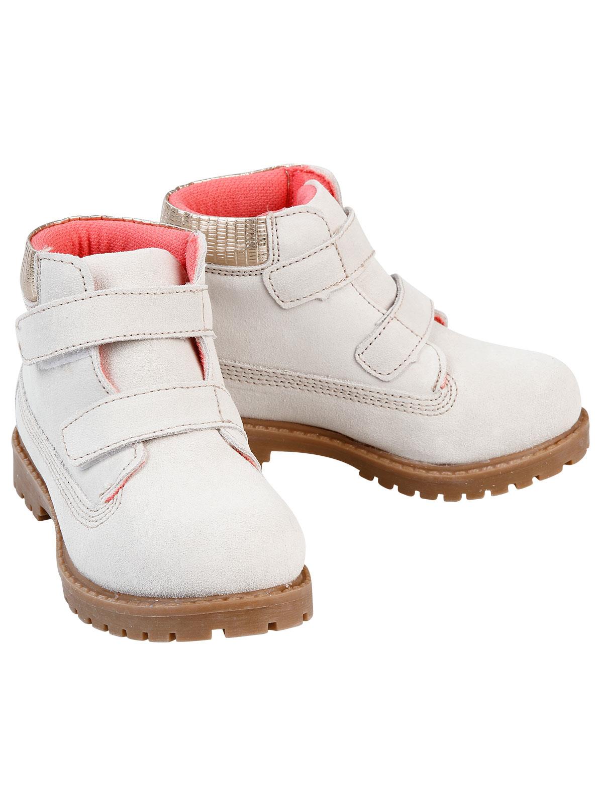 Boots Kız Çocuk Deri Bot 26-30 Numara Beyaz