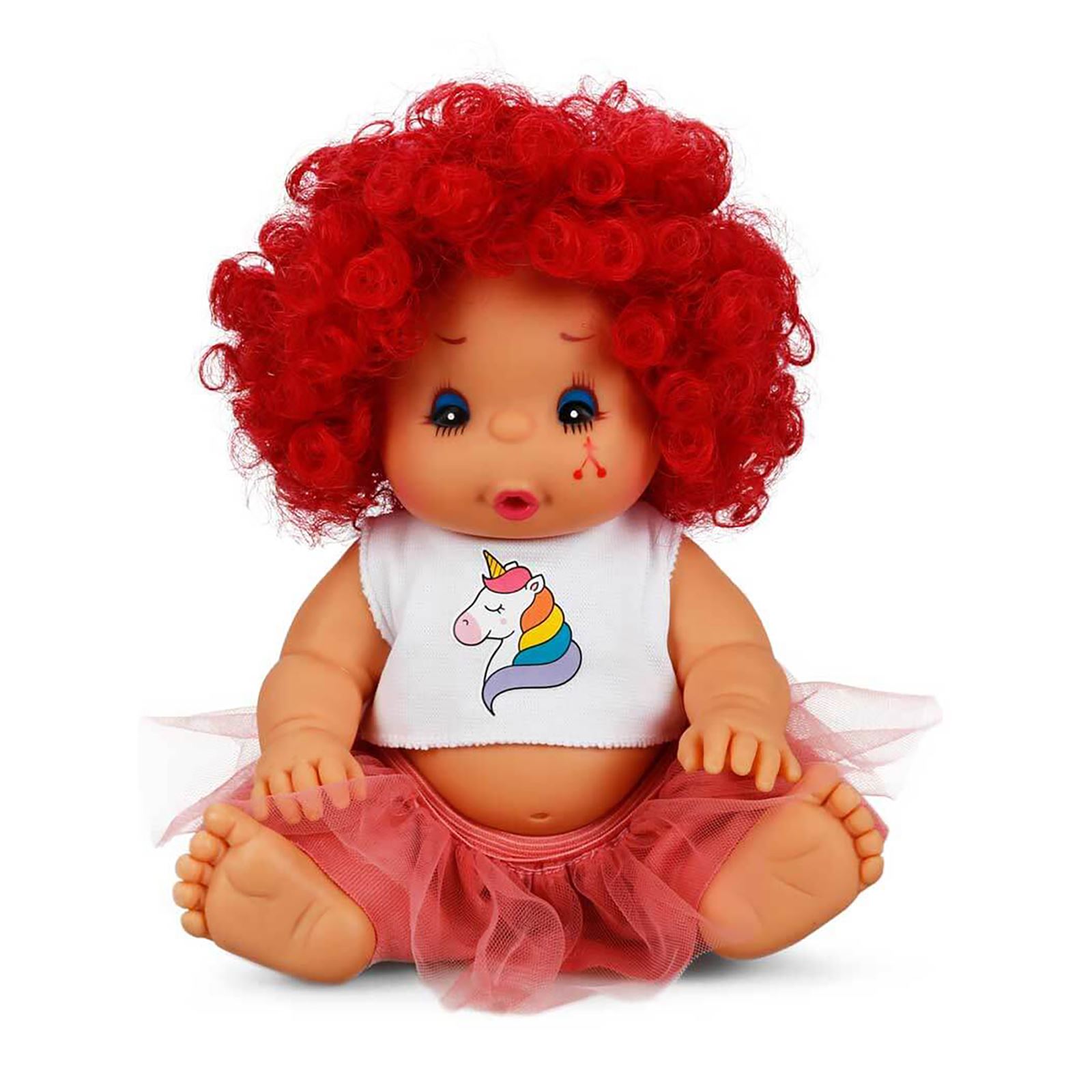Sunman Abc Afro Kıvırcık Saçlı Bebek 23 Cm Fuşya