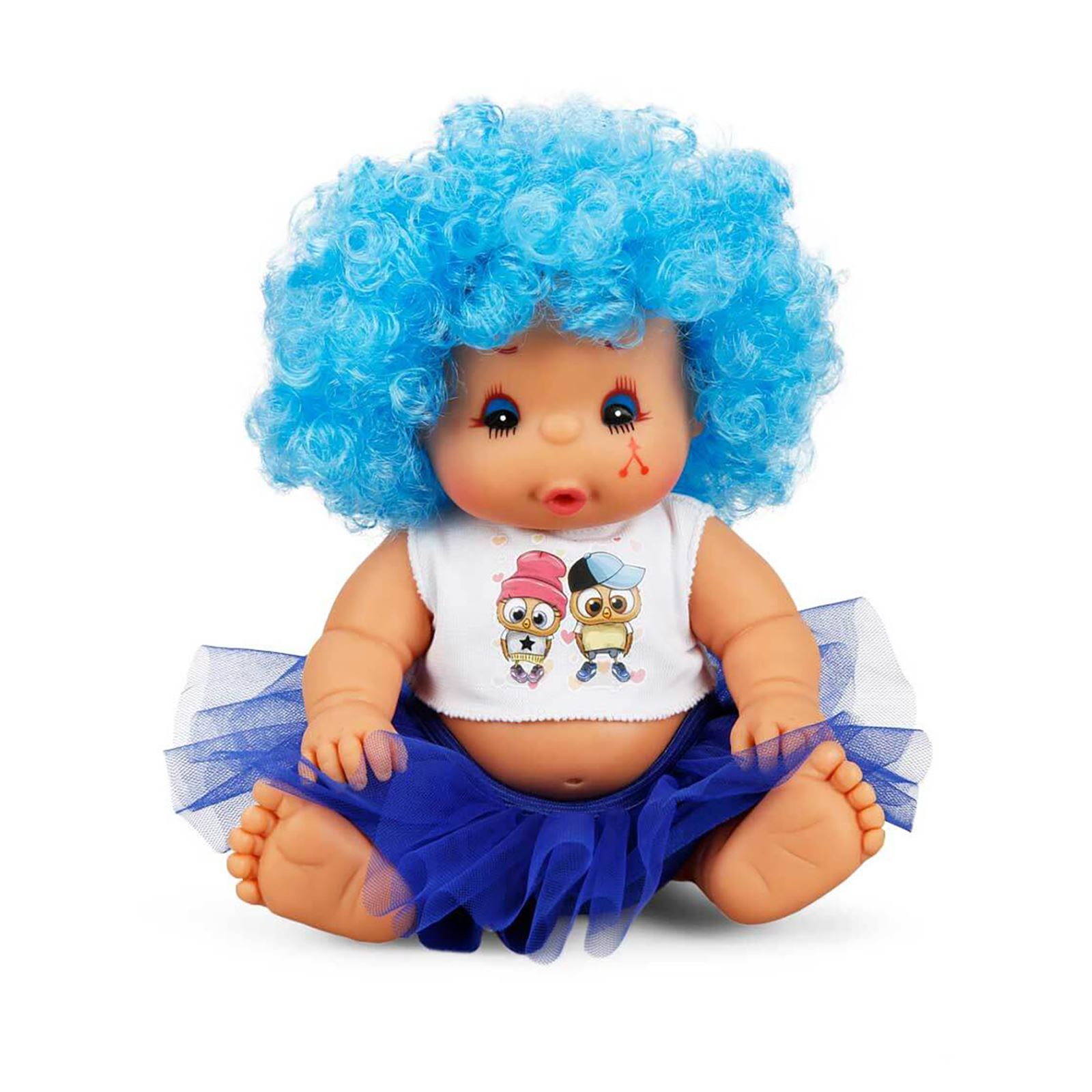 Sunman Abc Afro Kıvırcık Saçlı Bebek 23 Cm Mavi