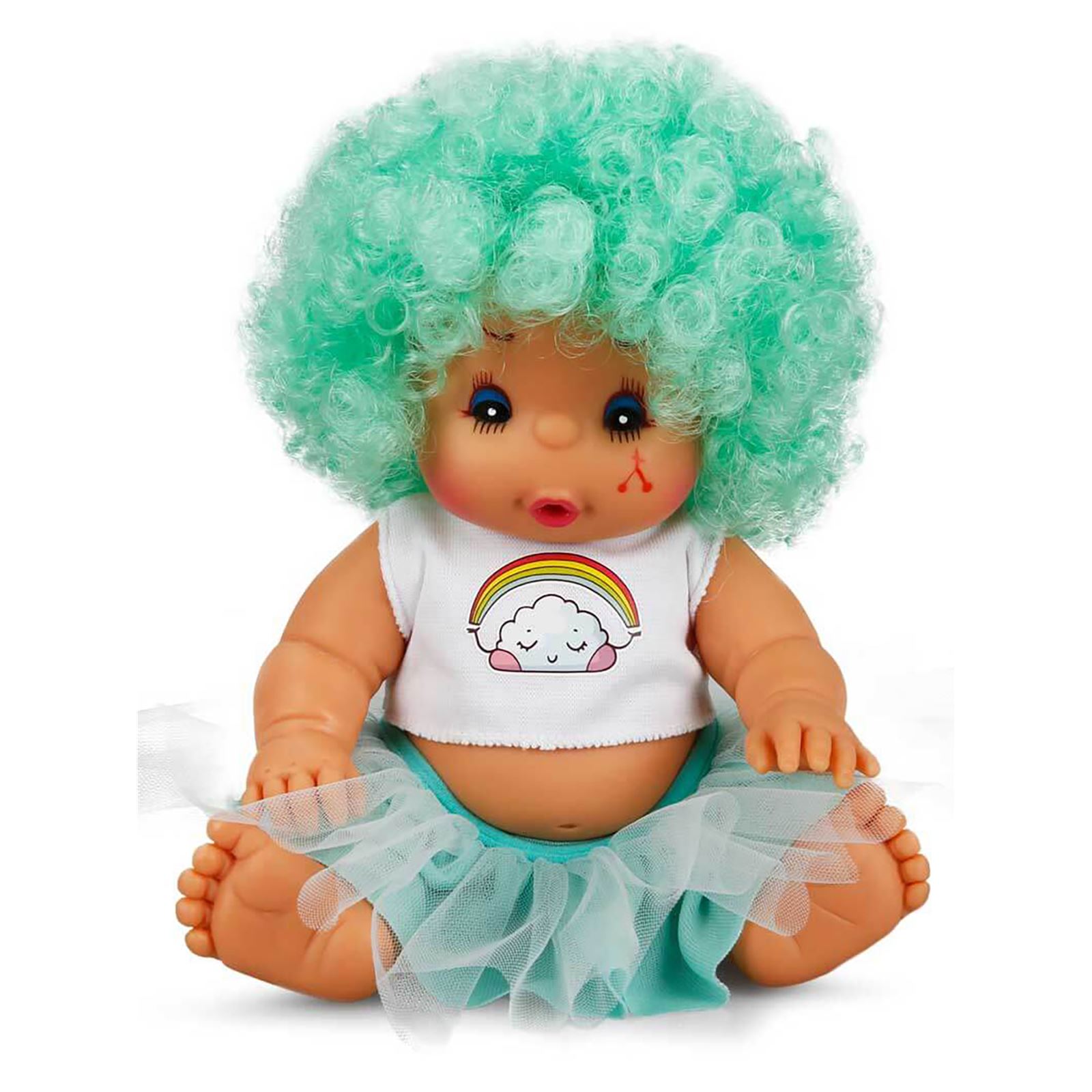 Sunman Abc Afro Kıvırcık Saçlı Bebek 23 Cm Yeşil
