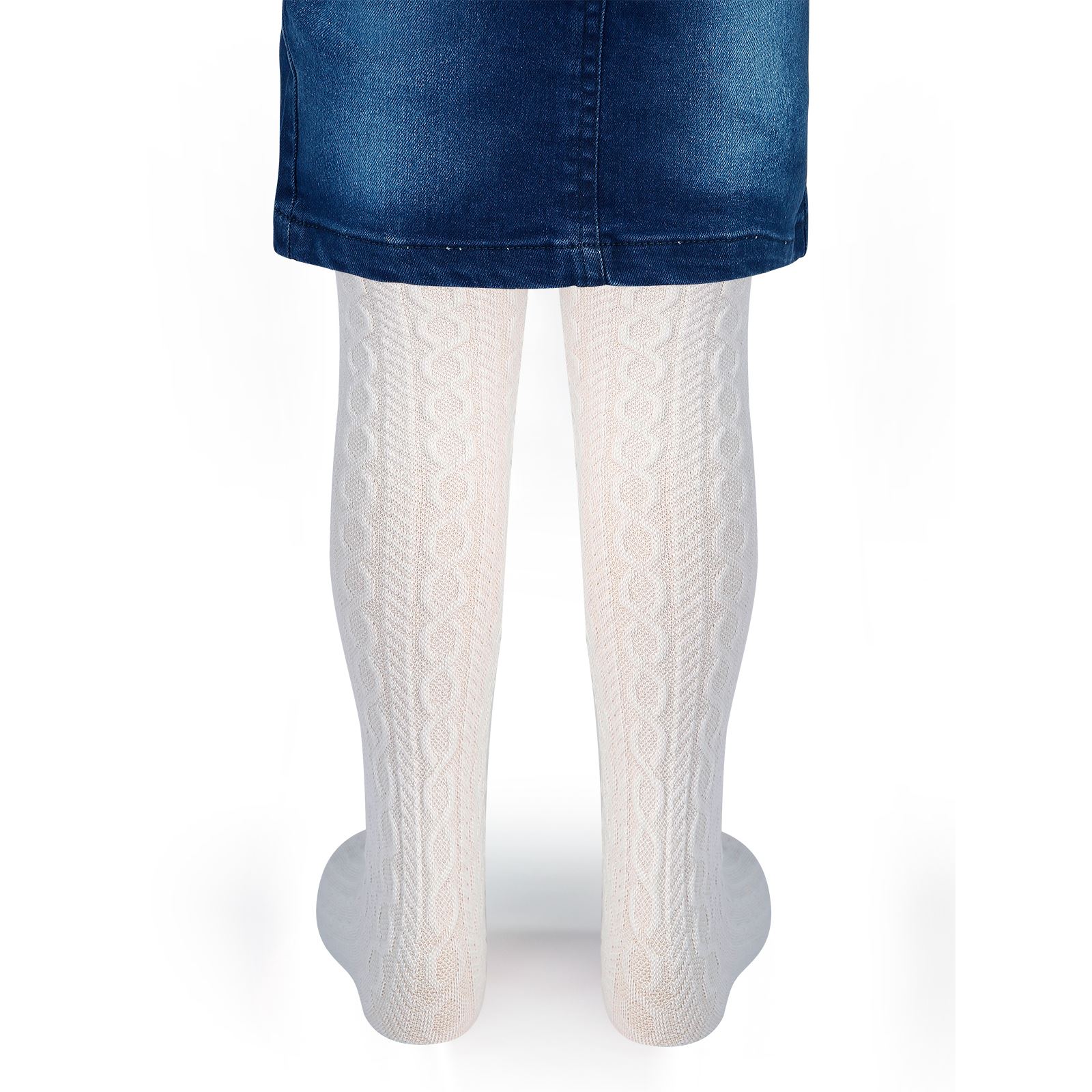 Bella Calze Kız Çocuk Külotlu Çorap 2-11 Yaş  Ekru