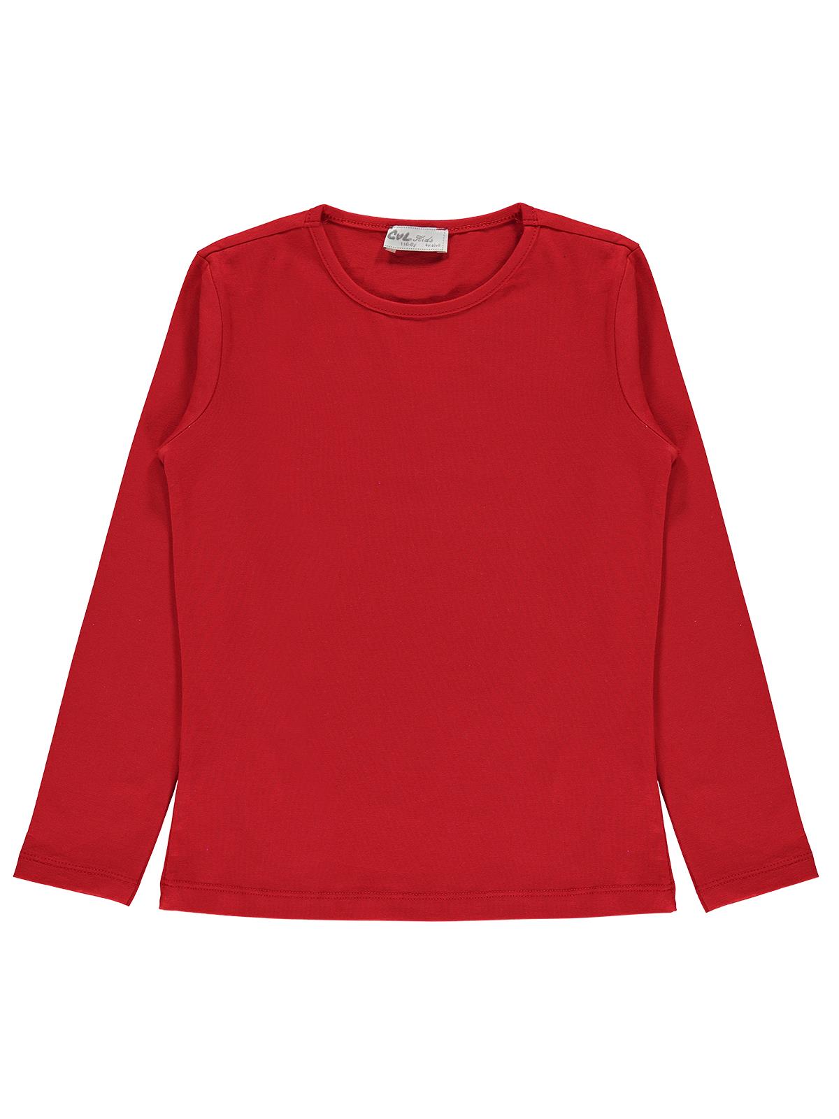 Cvl Kız Çocuk Sweatshirt 6-9 Yaş Kırmızı
