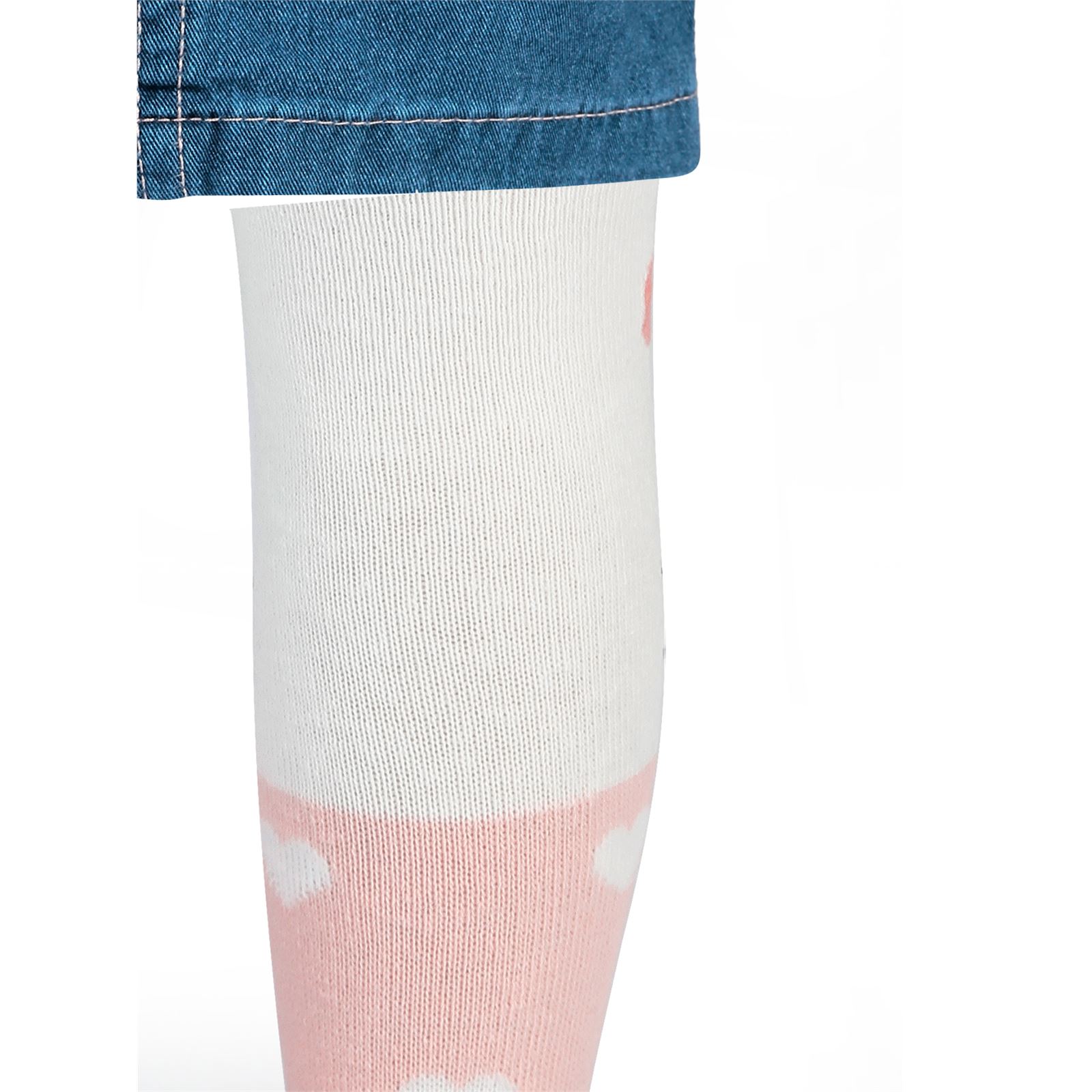Civil Baby Kız Bebek Külotlu Çorap 0-12 Ay Pudra