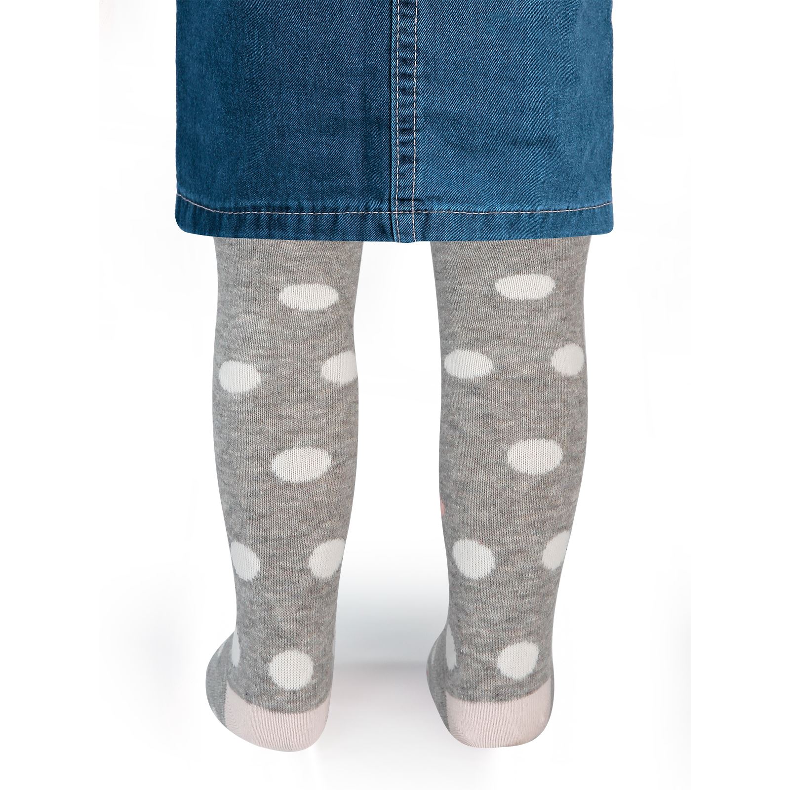 Civil Baby Kız Bebek Külotlu Çorap 0-12 Ay Gri