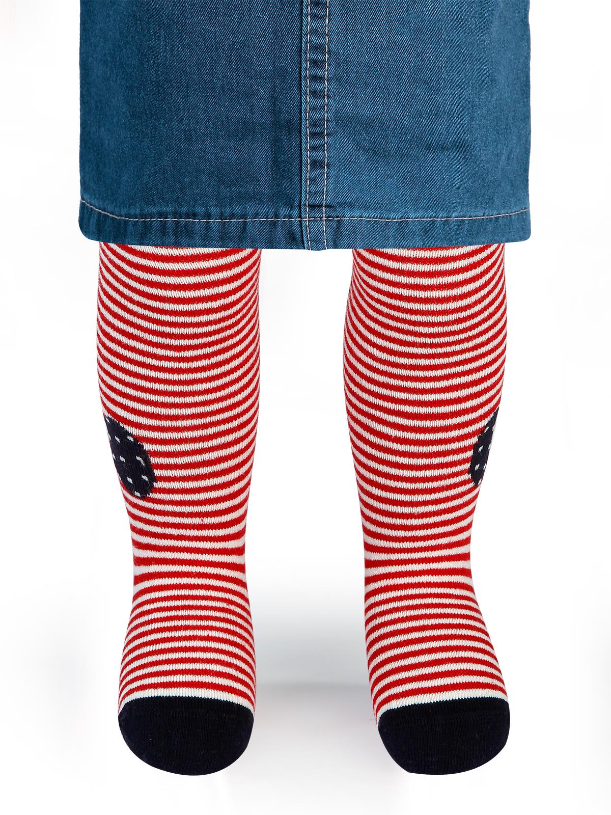 Civil Baby Kız Bebek Külotlu Çorap 0-12 Ay Kırmızı