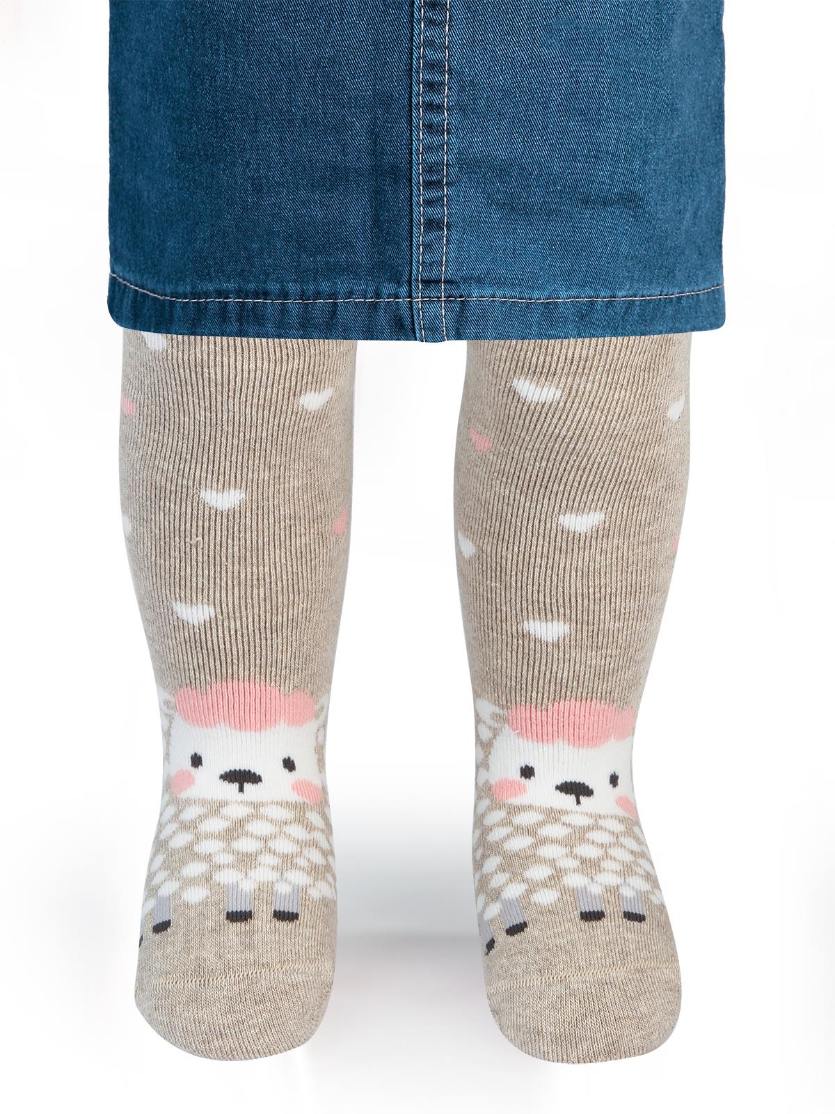 Civil Baby Kız Bebek Külotlu Çorap 0-24 Ay Bej
