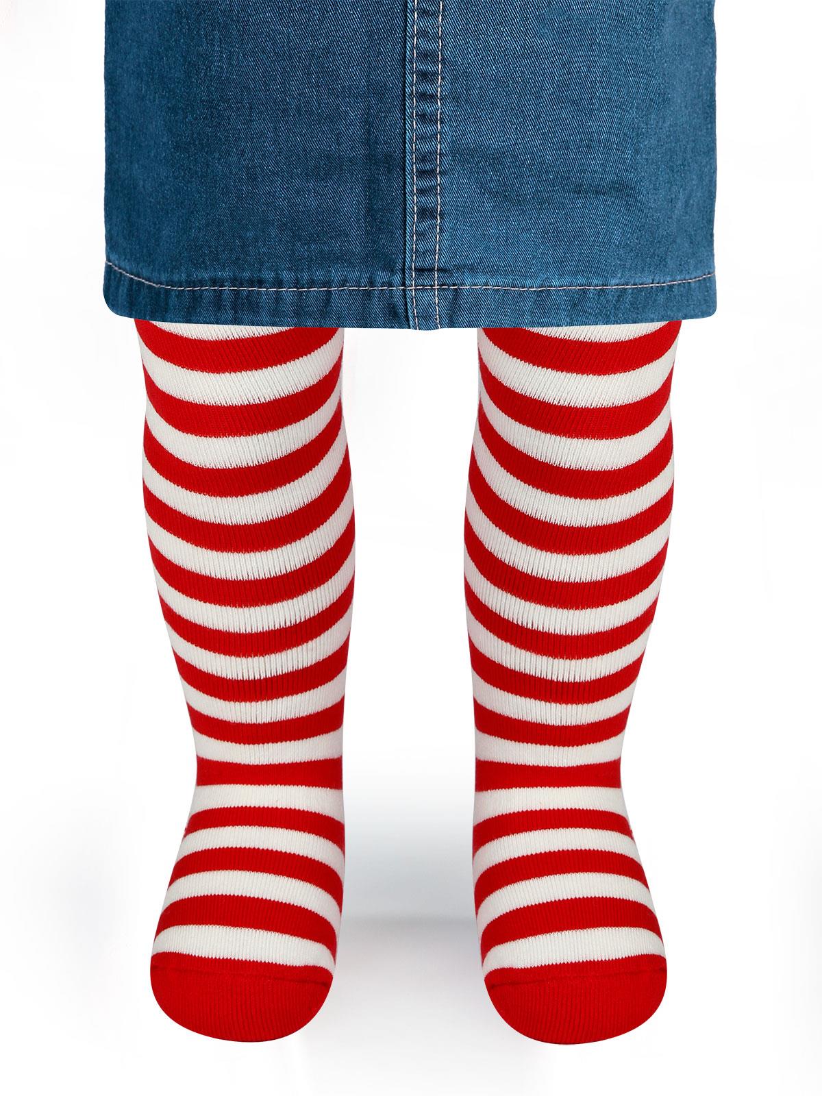 Civil Baby Kız Bebek Külotlu Çorap 0-24 Ay Kırmızı