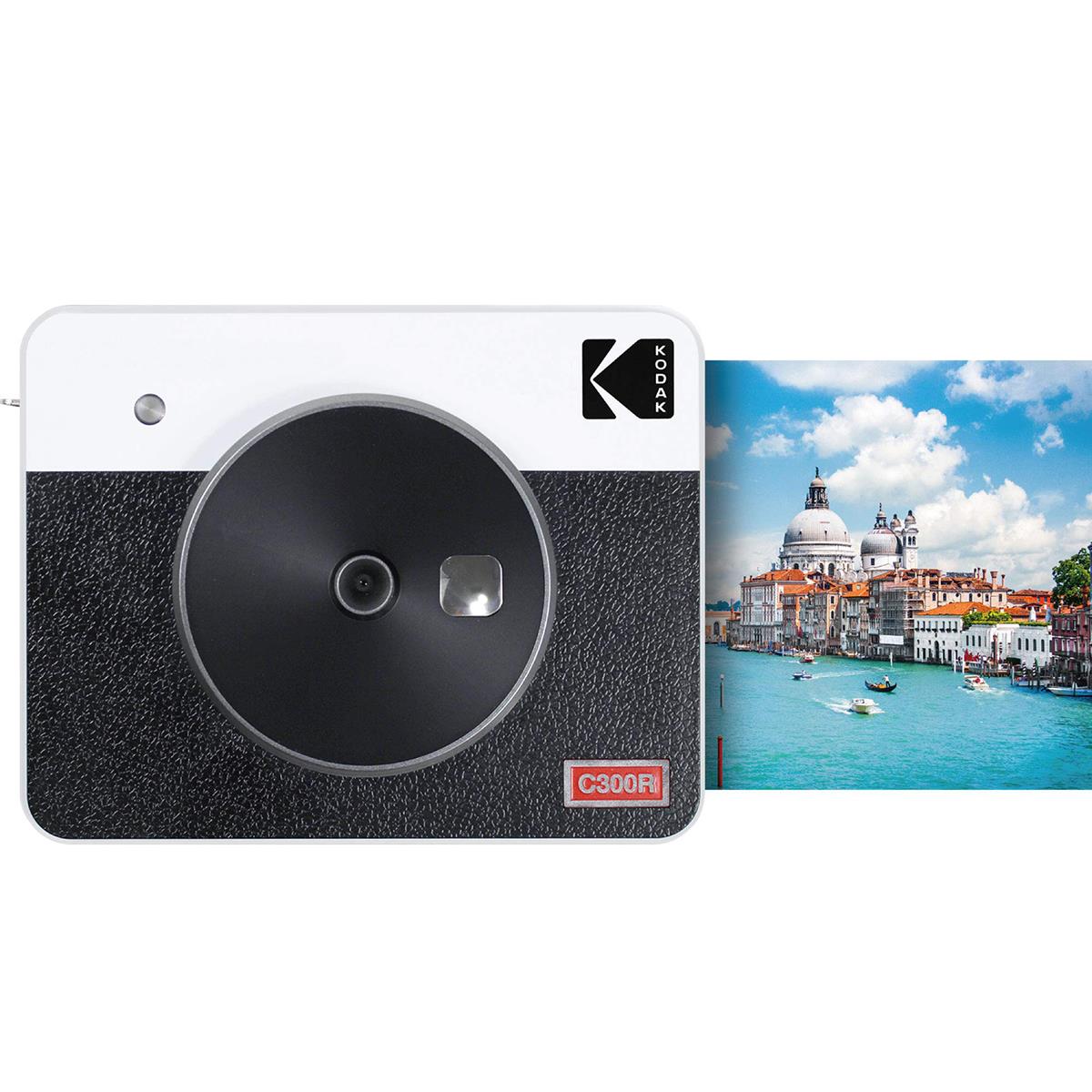 Kodak Mini Shot Combo 3 Retro/C300R - Anında Baskı Dijital Fotoğraf Makinesi Beyaz (ICRG-330 Hediyeli)