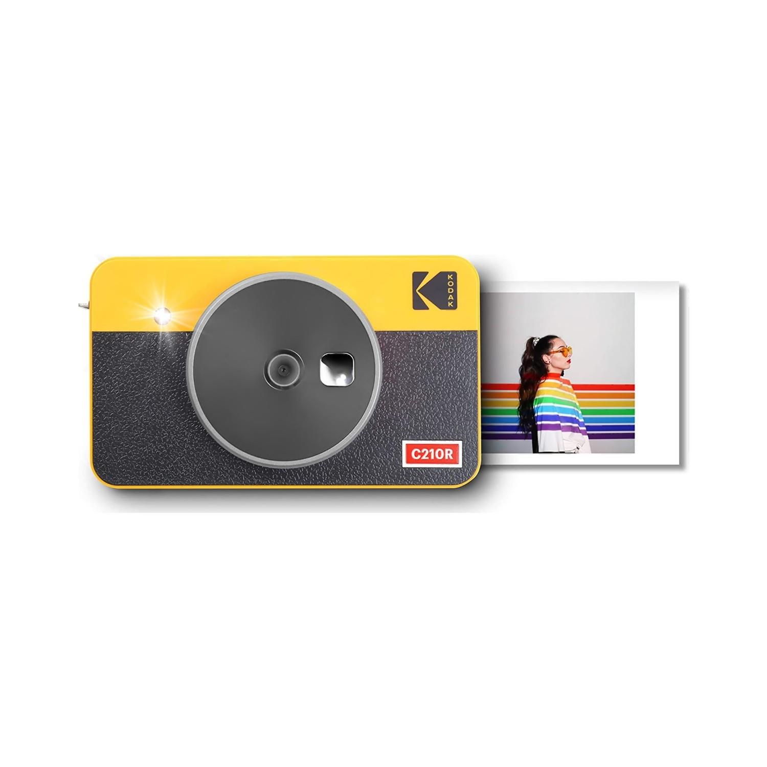 Kodak Mini Shot Combo 2 Retro/C210 - Anında Baskı Dijital Fotoğraf Makinesi Sarı (ICRG-230 Hediyeli)