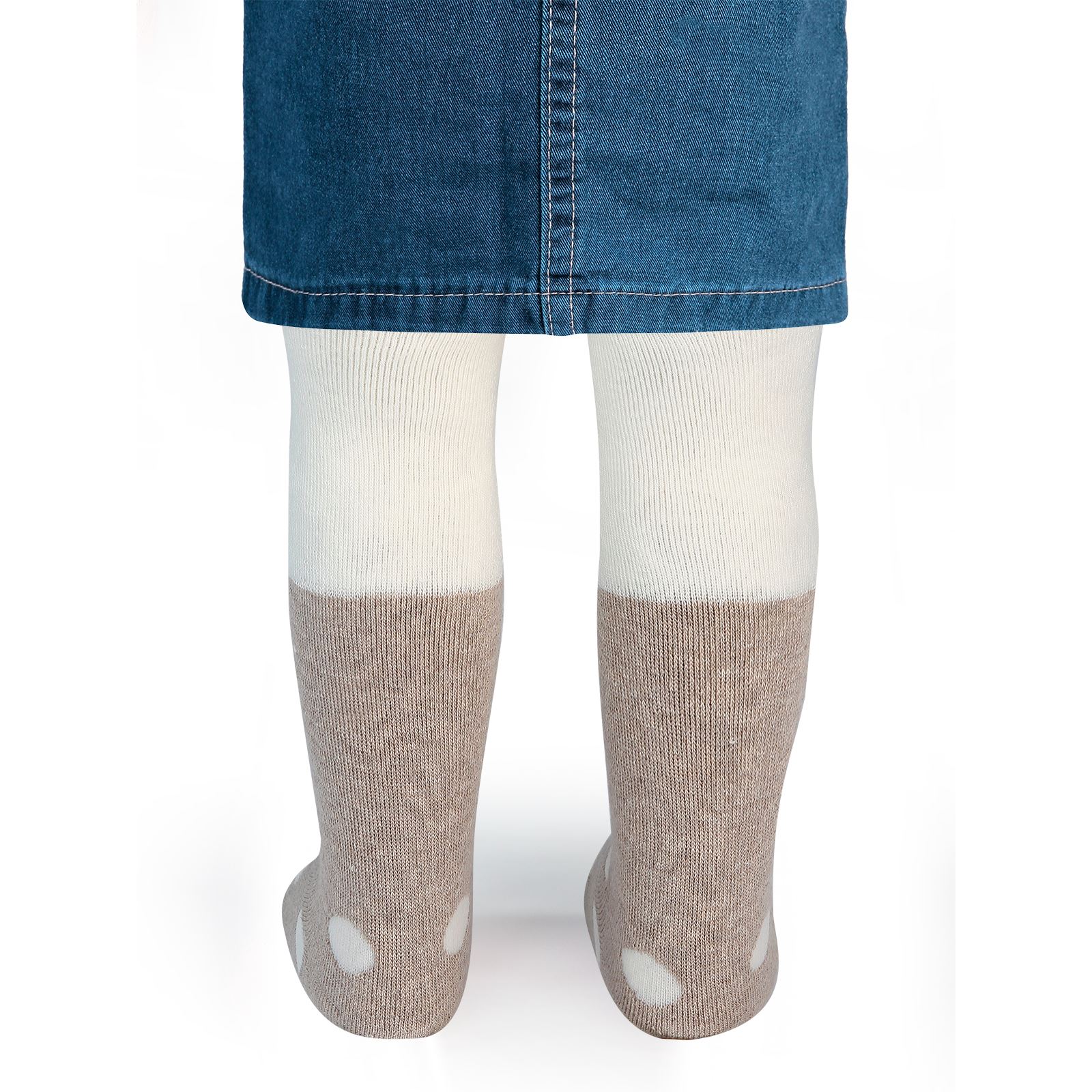 Civil Baby Kız Bebek Havlu Külotlu Çorap 0-12 Ay Bej