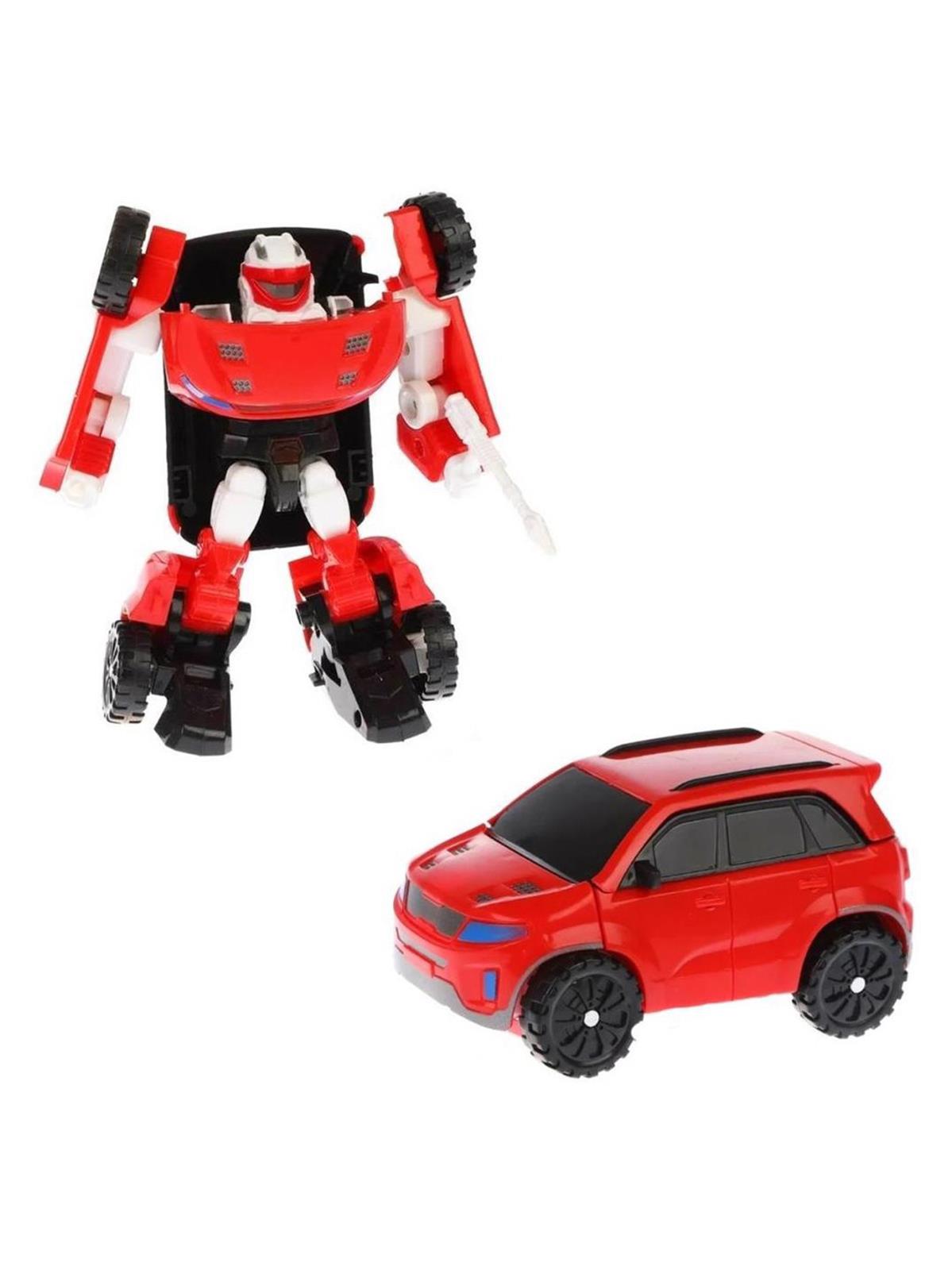 Birlik Oyuncak Kutuda Dönüşebilen Robot Araba Kırmızı