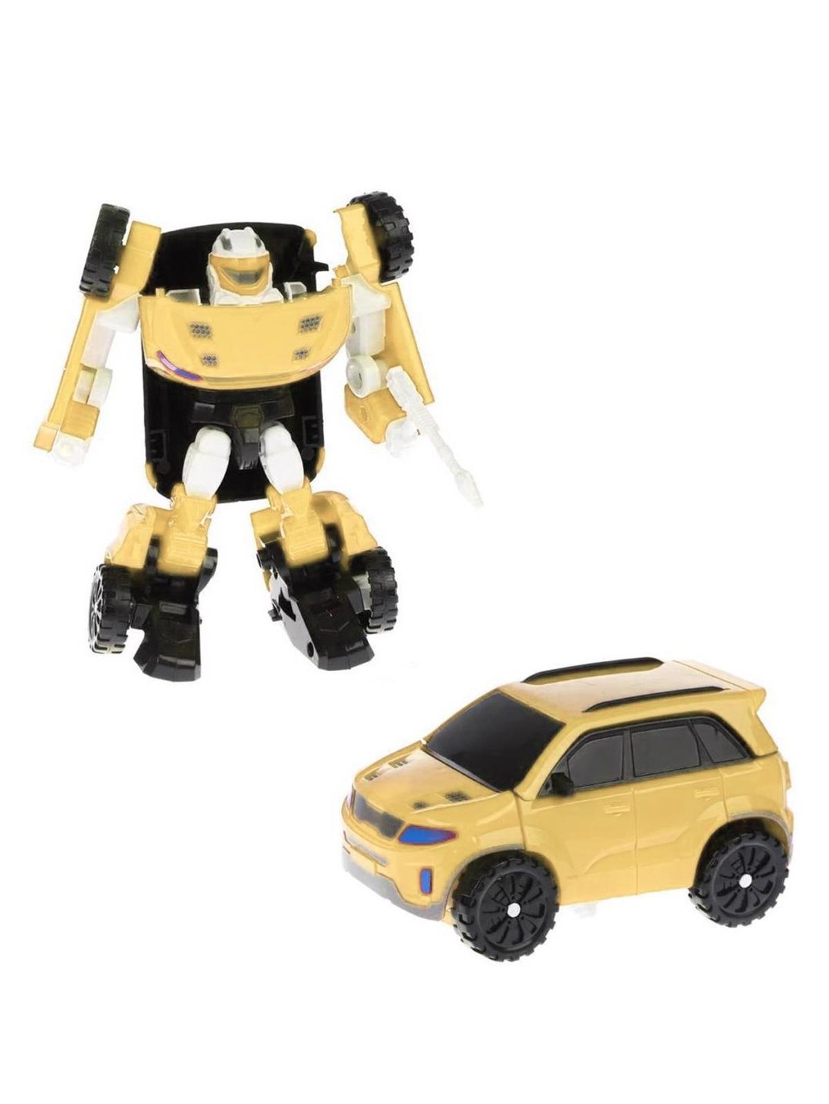 Birlik Oyuncak Kutuda Dönüşebilen Robot Araba Sarı