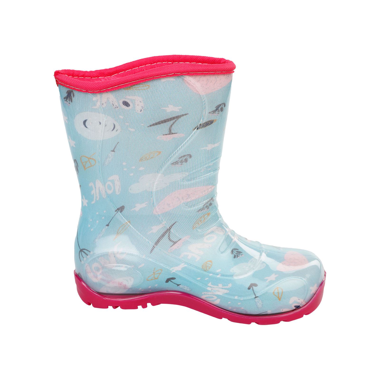 Boots Kız Çocuk Love Baskılı Yağmur Çizmesi 30-34 Numara Mint Yeşili