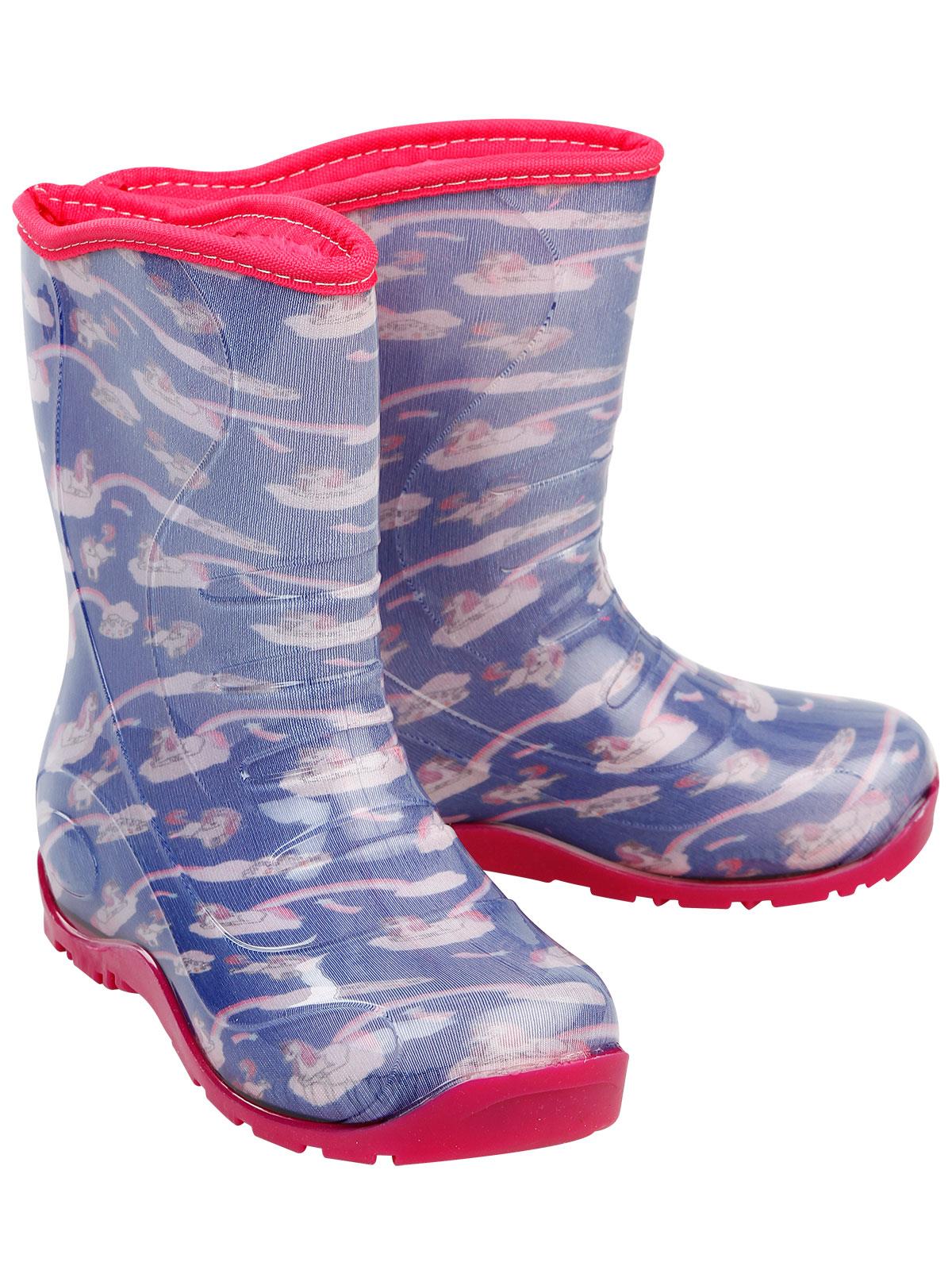 Boots Kız Çocuk Kedi Baskılı Yağmur Çizmesi 30-34 Numara Mor