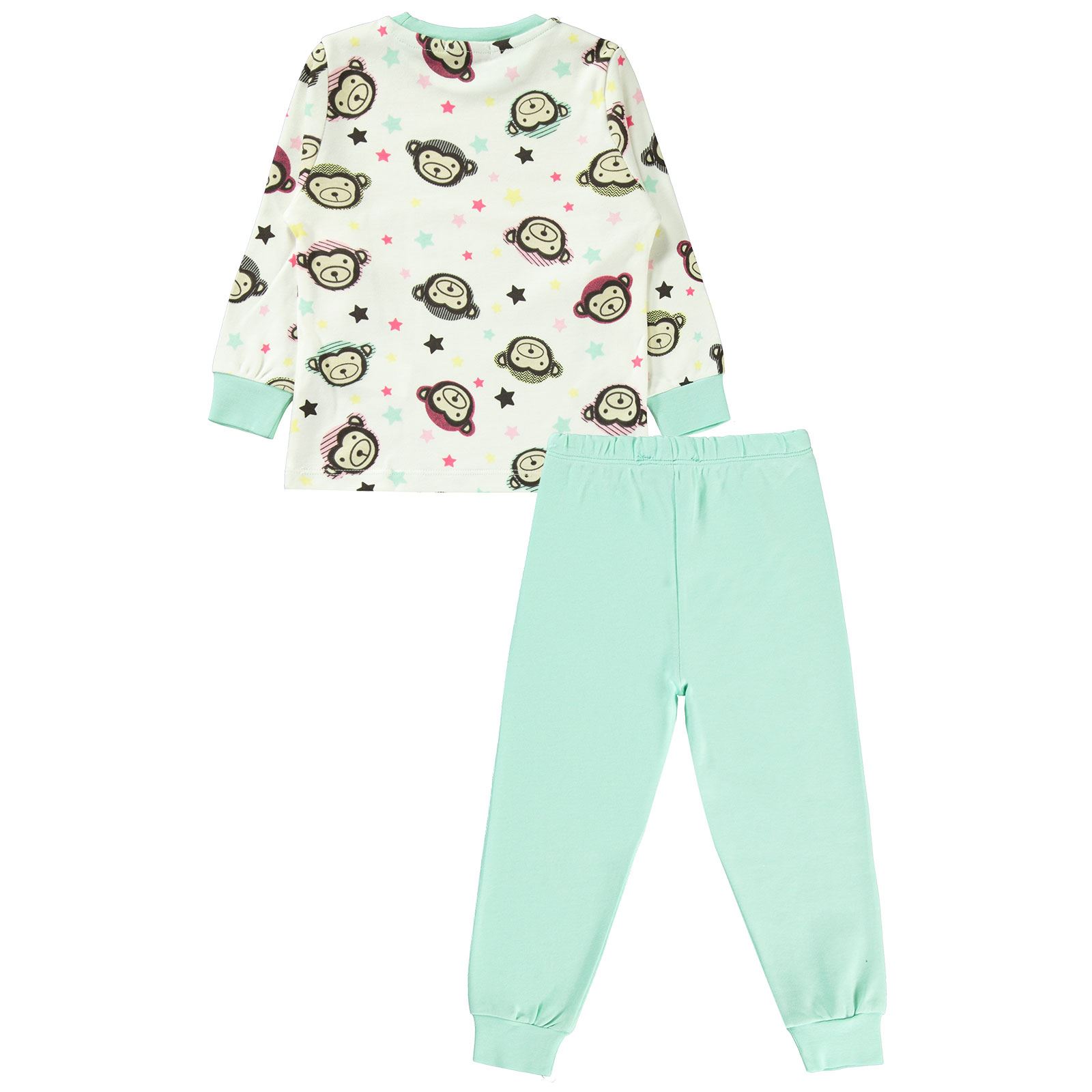 Civil Girls Kız Çocuk Pijama Takımı 2-5 Yaş Mint Yeşili