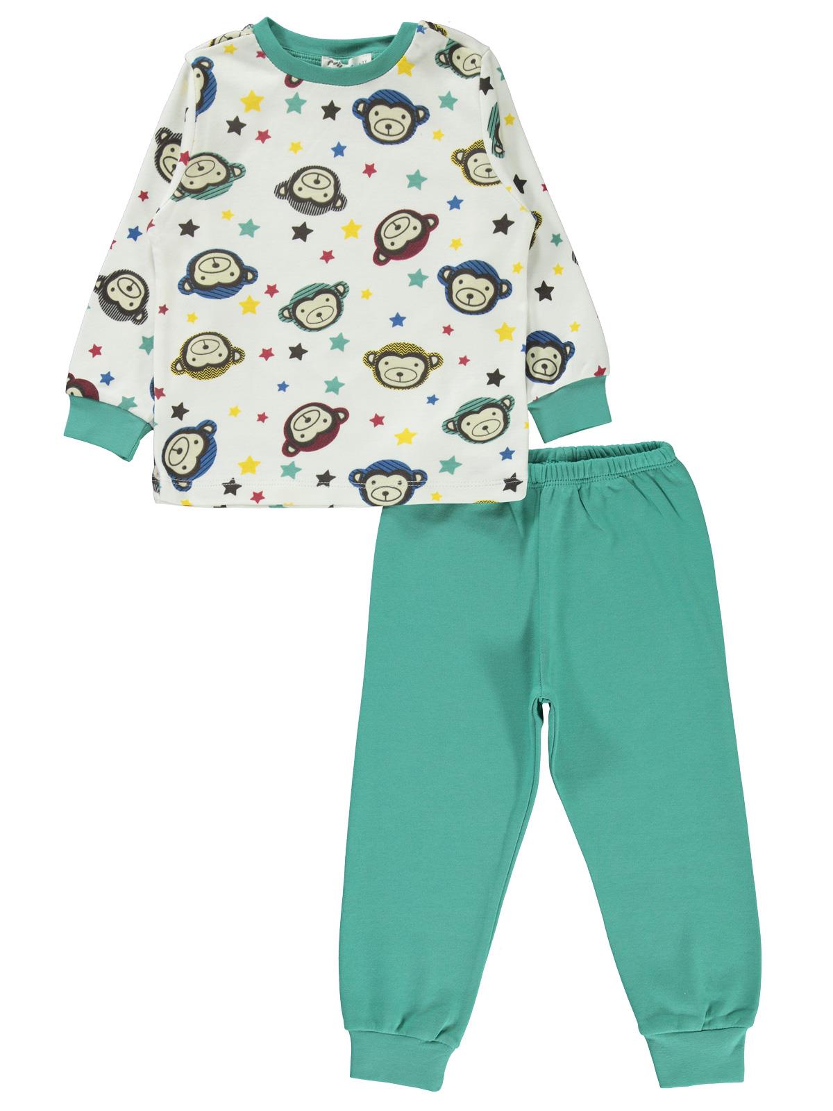 Civil Boys Erkek Çocuk Pijama Takımı 2-5 Yaş Yeşil
