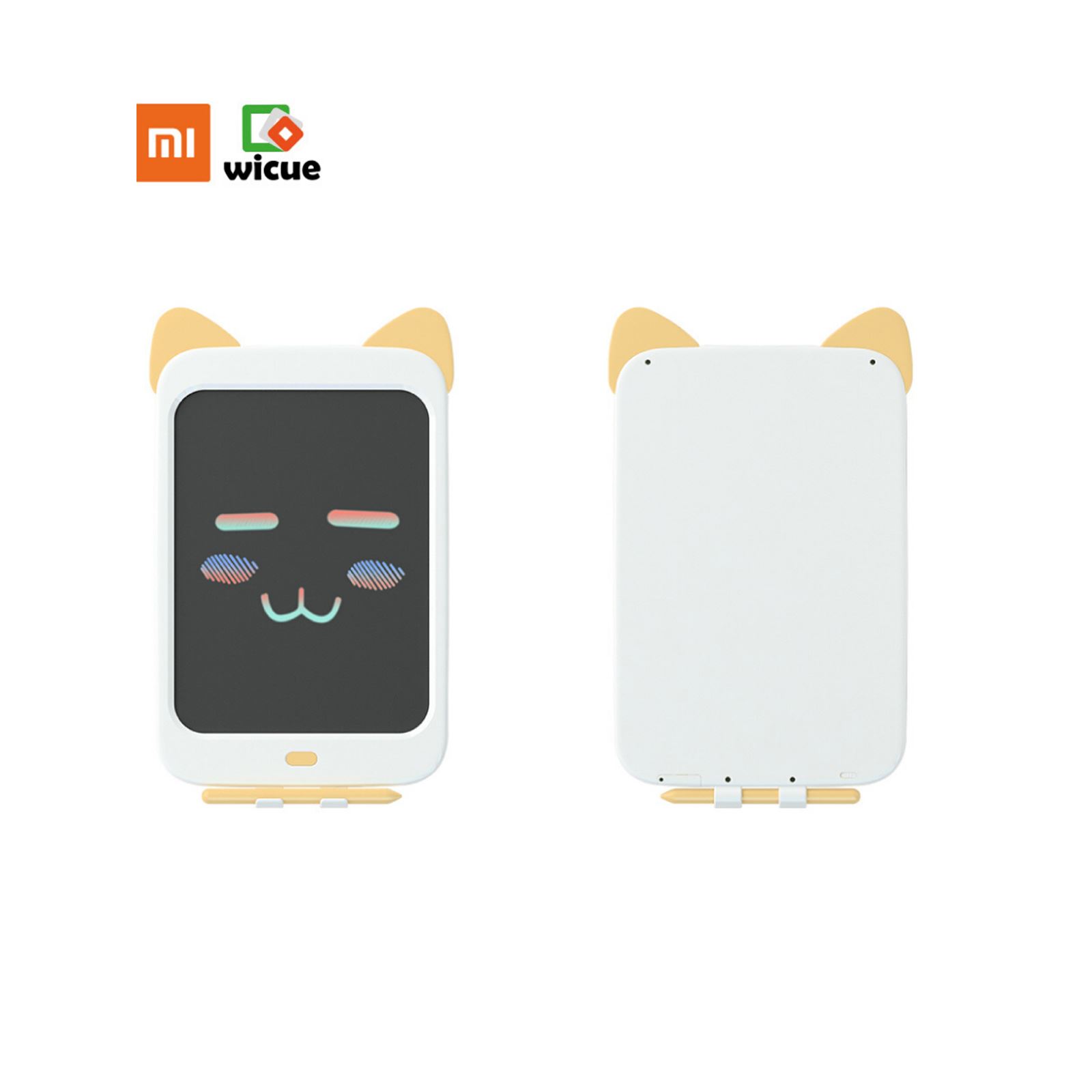 Xiaomi Wicue 10” Sarı Kedi LCD Dijital Renkli Çizim Tableti Beyaz