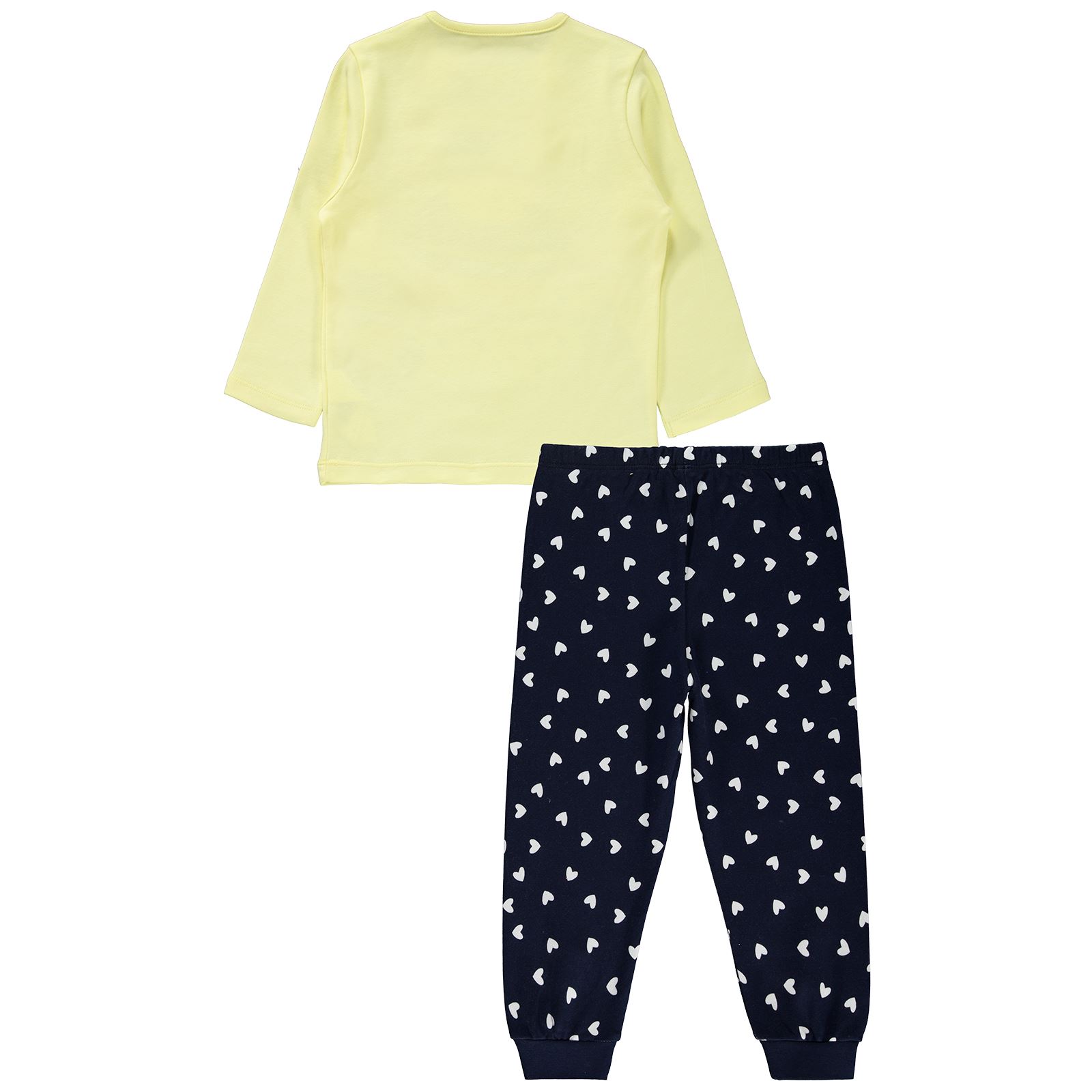 Cvl Kız Çocuk Pijama Takımı 2-5 Yaş Sarı