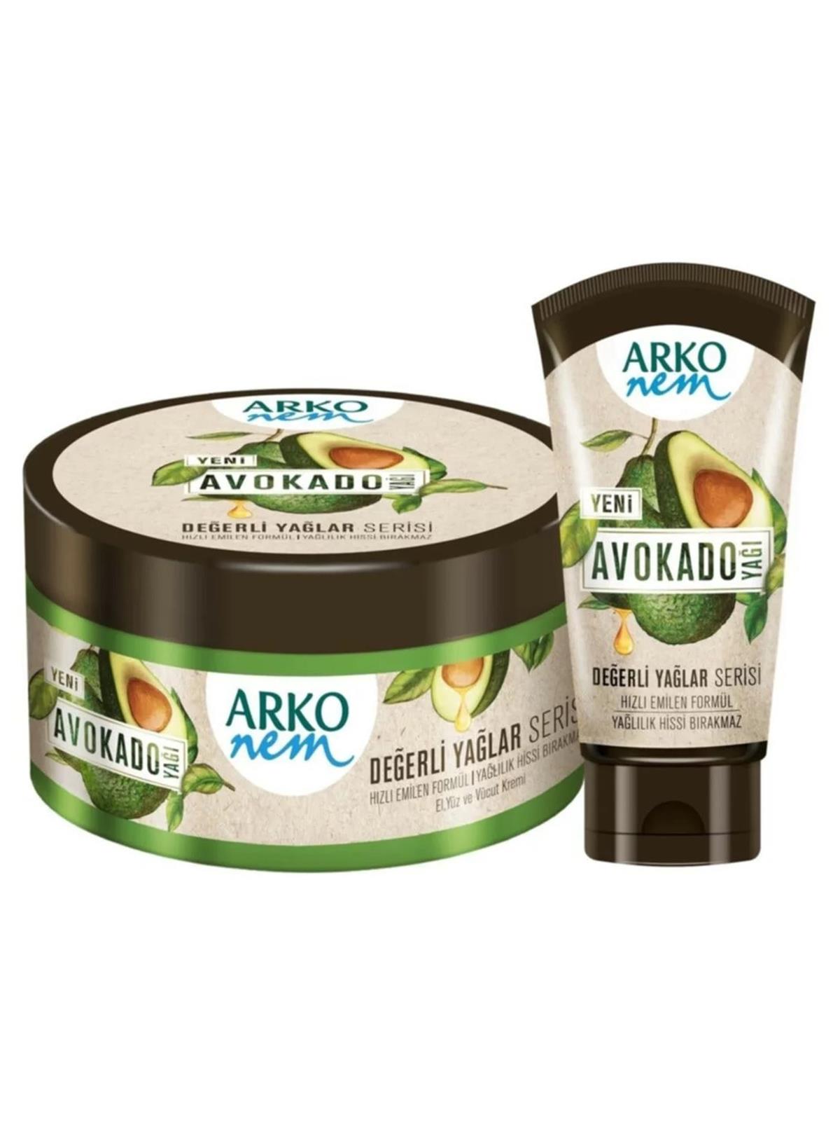 Arko Nem Değerli Yağlar Avokado 250ml+60ml Krem