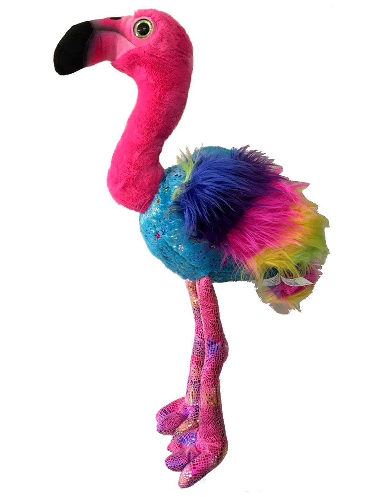 Vardem Peluş Flamingo Gökkuşağı 75 Cm Pembe