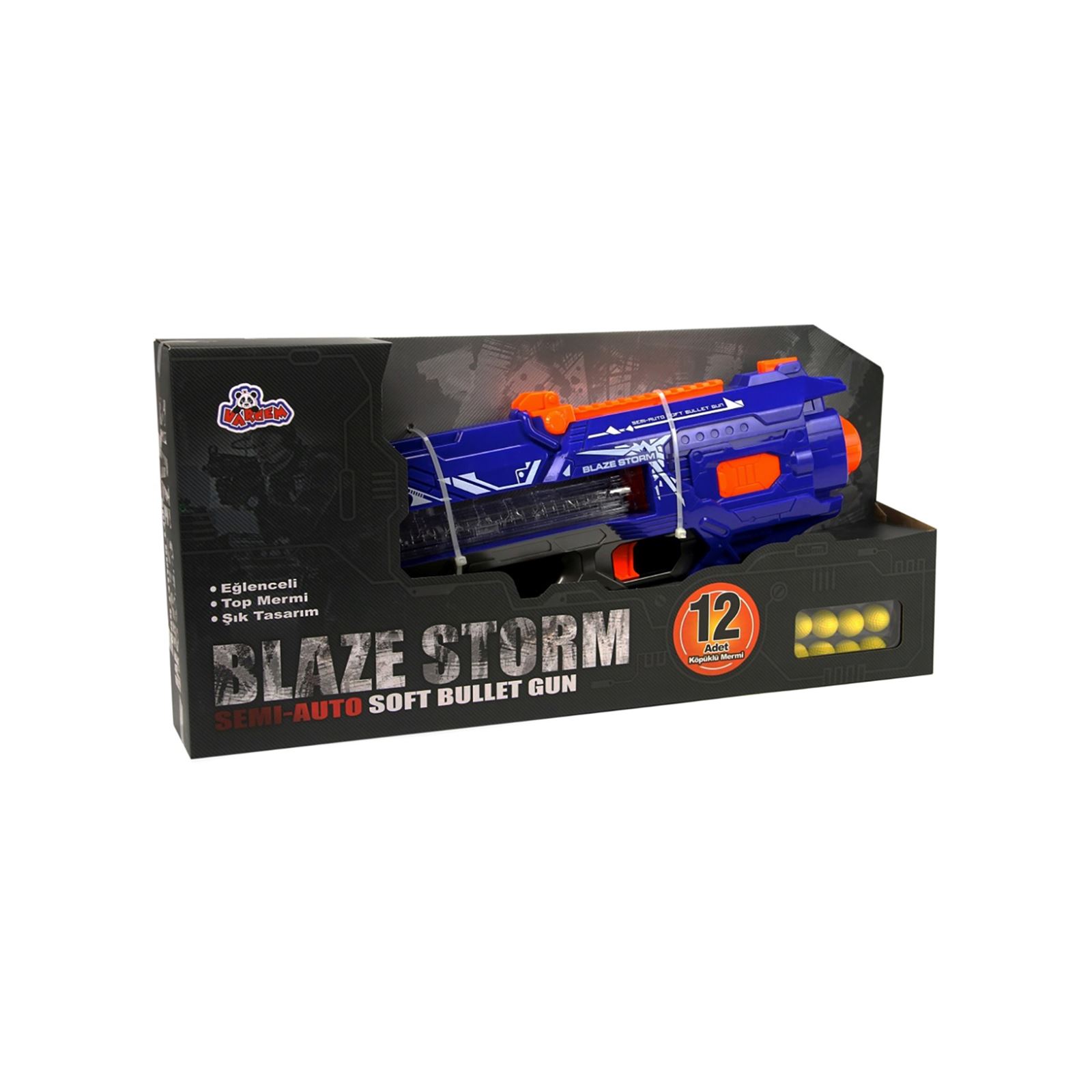 Blaze Storm Pilli Otomatik Sünger Atan Oyuncak Tüfek