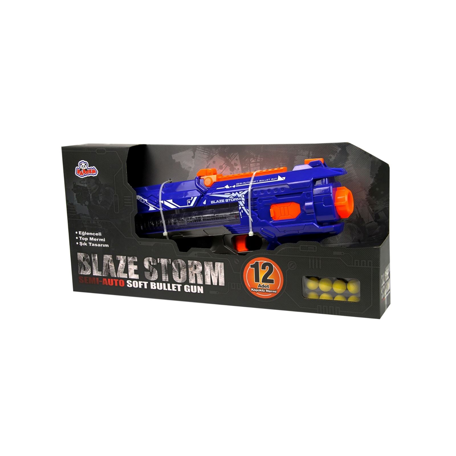 Blaze Storm Pilli Otomatik Sünger Atan Oyuncak Tüfek