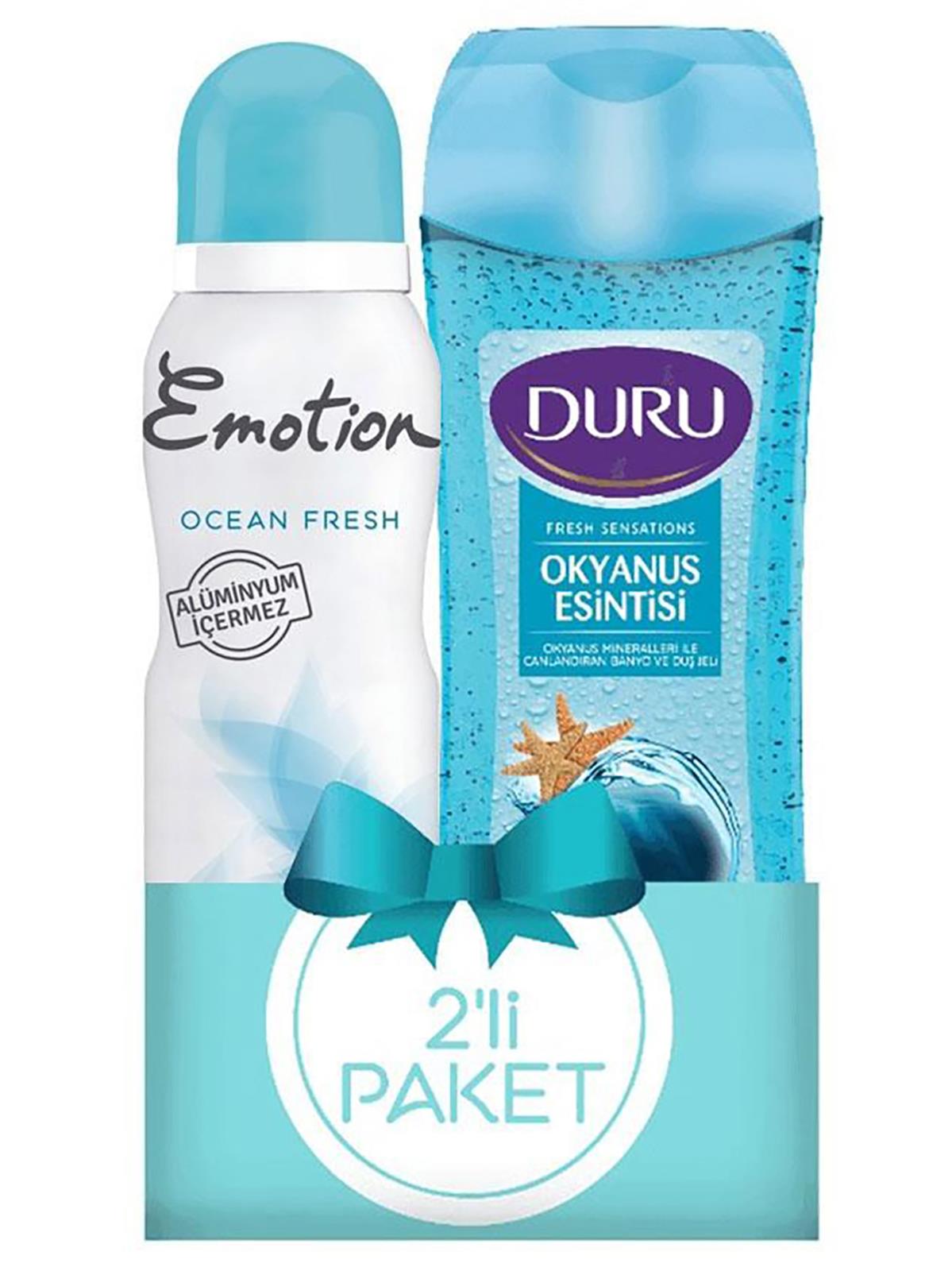Duru Duş Jeli 250 ml + Emotion Ocean Fresh Deodorant 150 ml