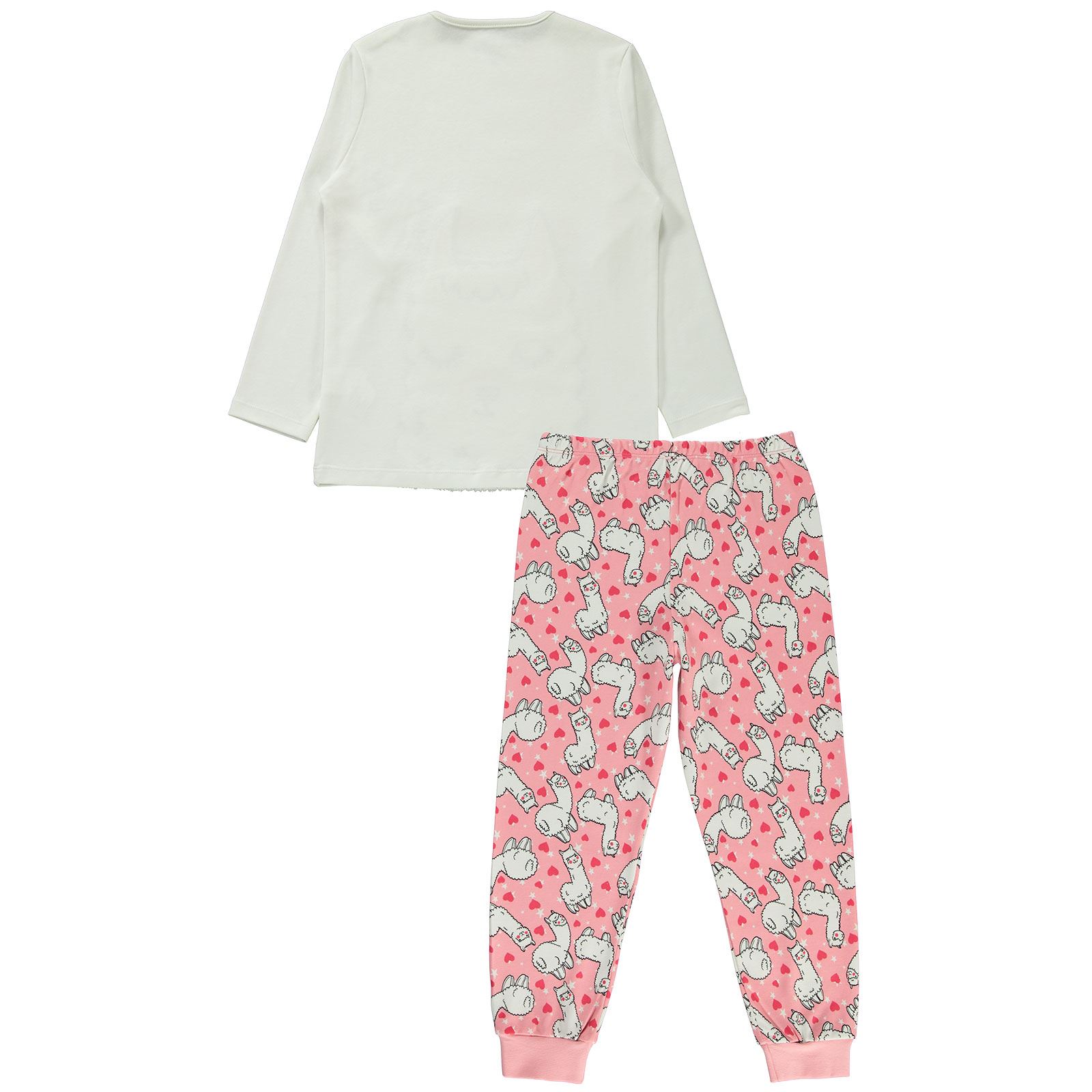 Cvl Kız Çocuk Pijama Takımı 6-9 Yaş Somon