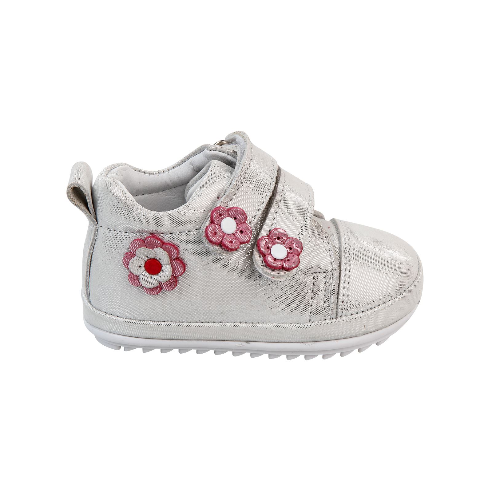 Baby Force Kız Bebek Deri İlkadım Ayakkabısı 18-21 Numara Gri