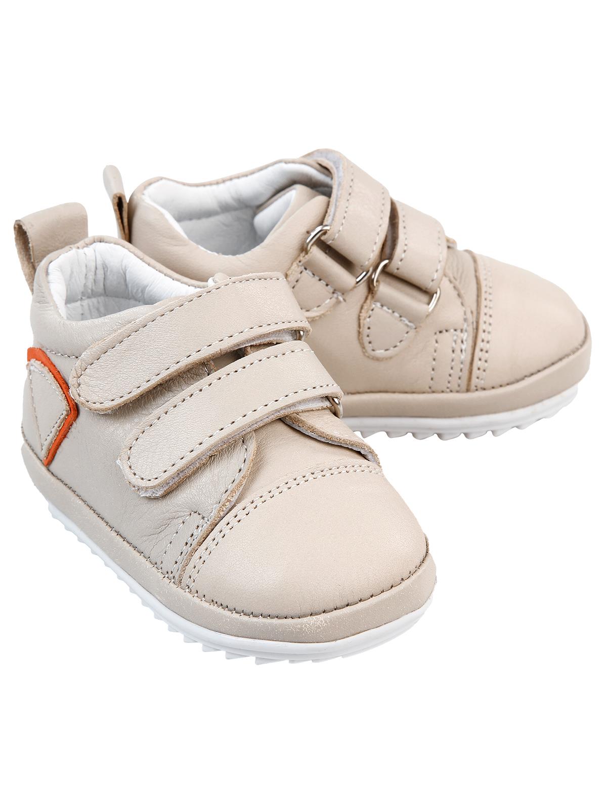 Baby Force Erkek Bebek Deri İlkadım Ayakkabısı 18-21 Numara Krem