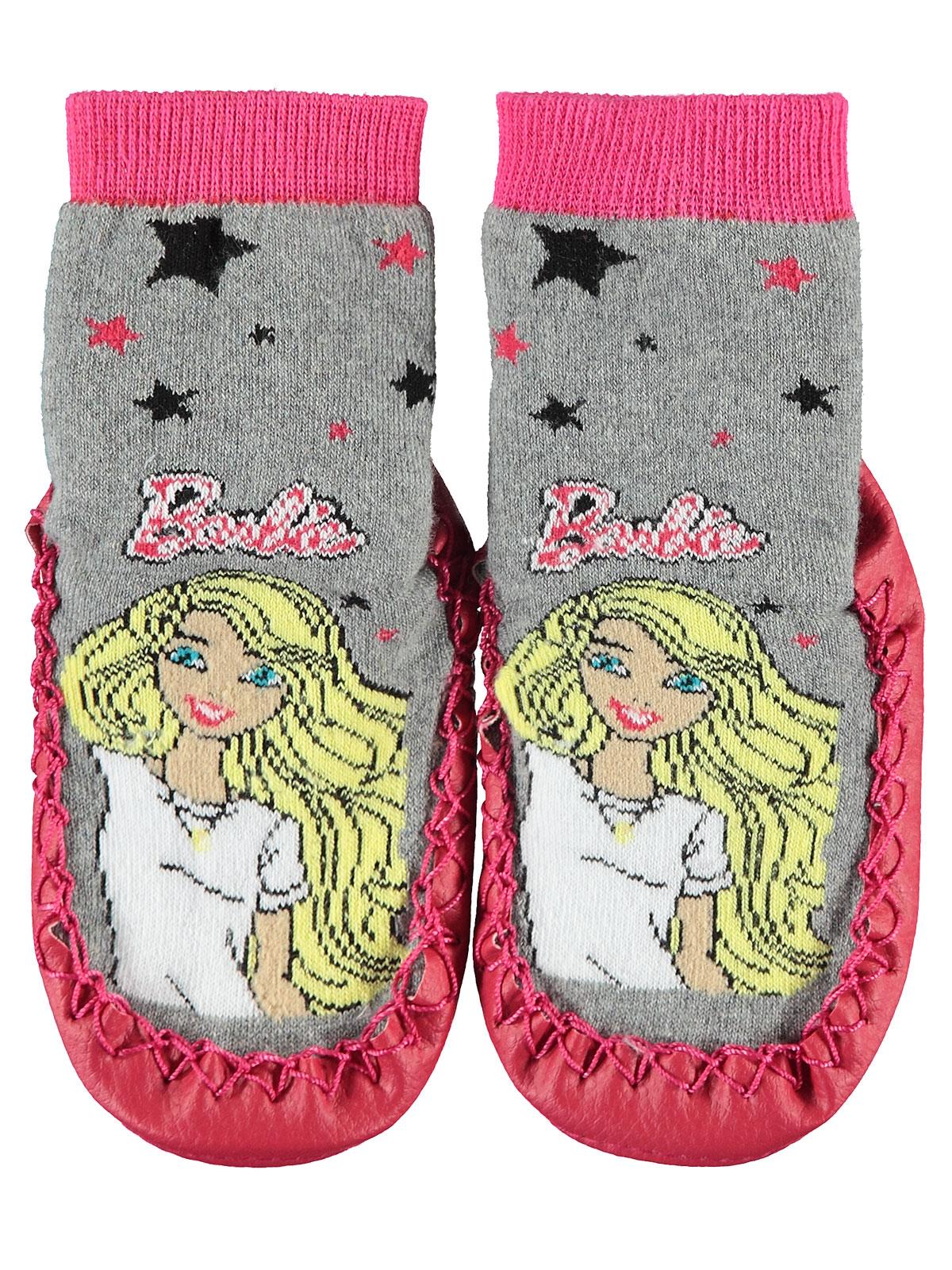 Barbie Kız Çocuk Çarık Çorap 18-22 Numara Fuşya