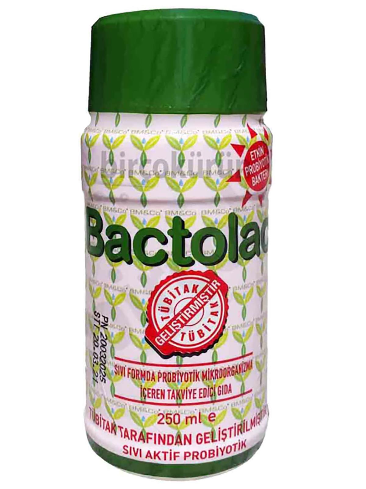 Bactolac Sıvı Formda Probiyotik Mikroorganizma İçeren Takviye Edici Gıda 250 ml