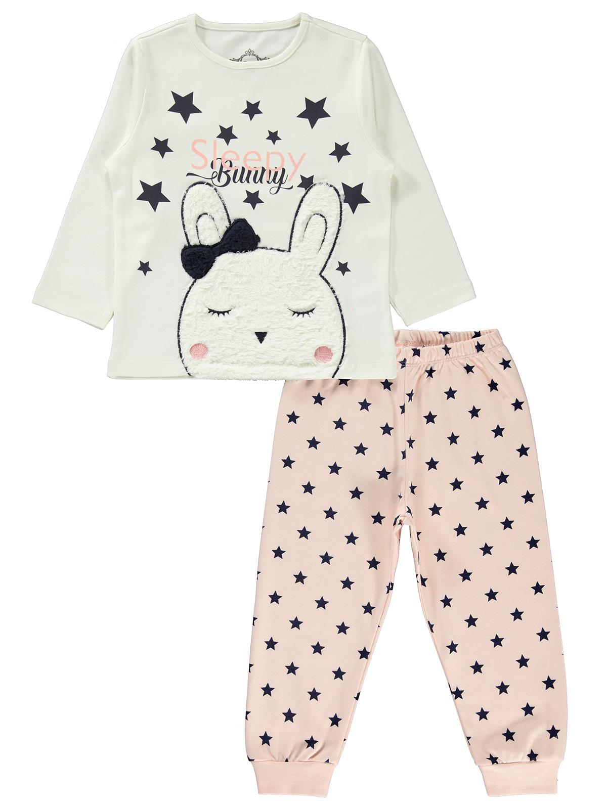 Civil Girls Kız Çocuk Pijama Takımı 2-5 Yaş Somon